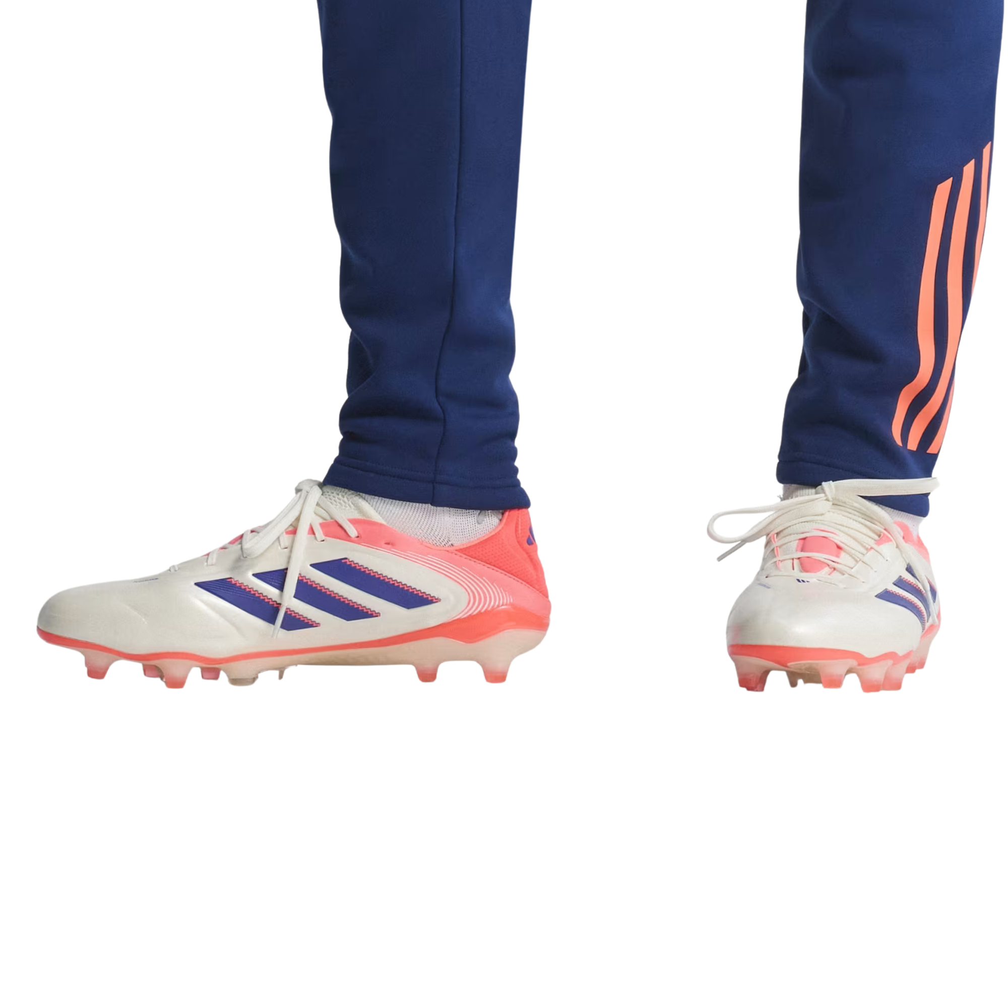 adidas Copa Pure III Elite FG Soccer Cleats (Off White/Lucid Blue/Coral)