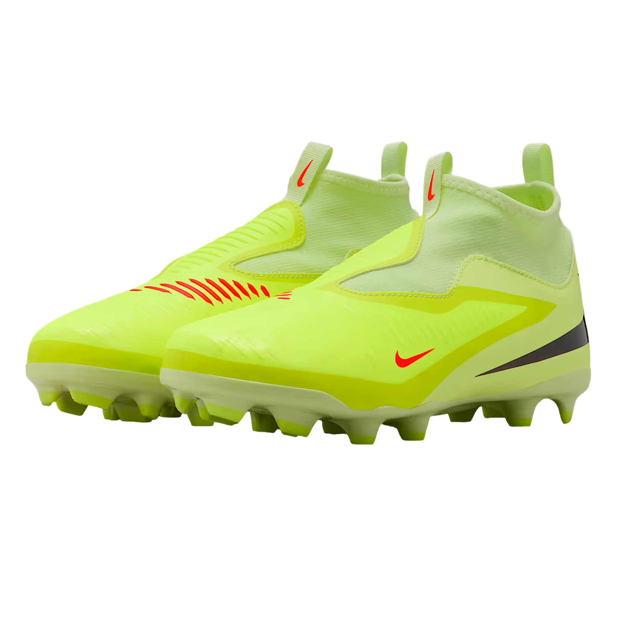 Nike Jr. Phantom 6 High Academy Firm/Multi Ground Soccer Cleats (Hyper Crimson/Black/Limelight)