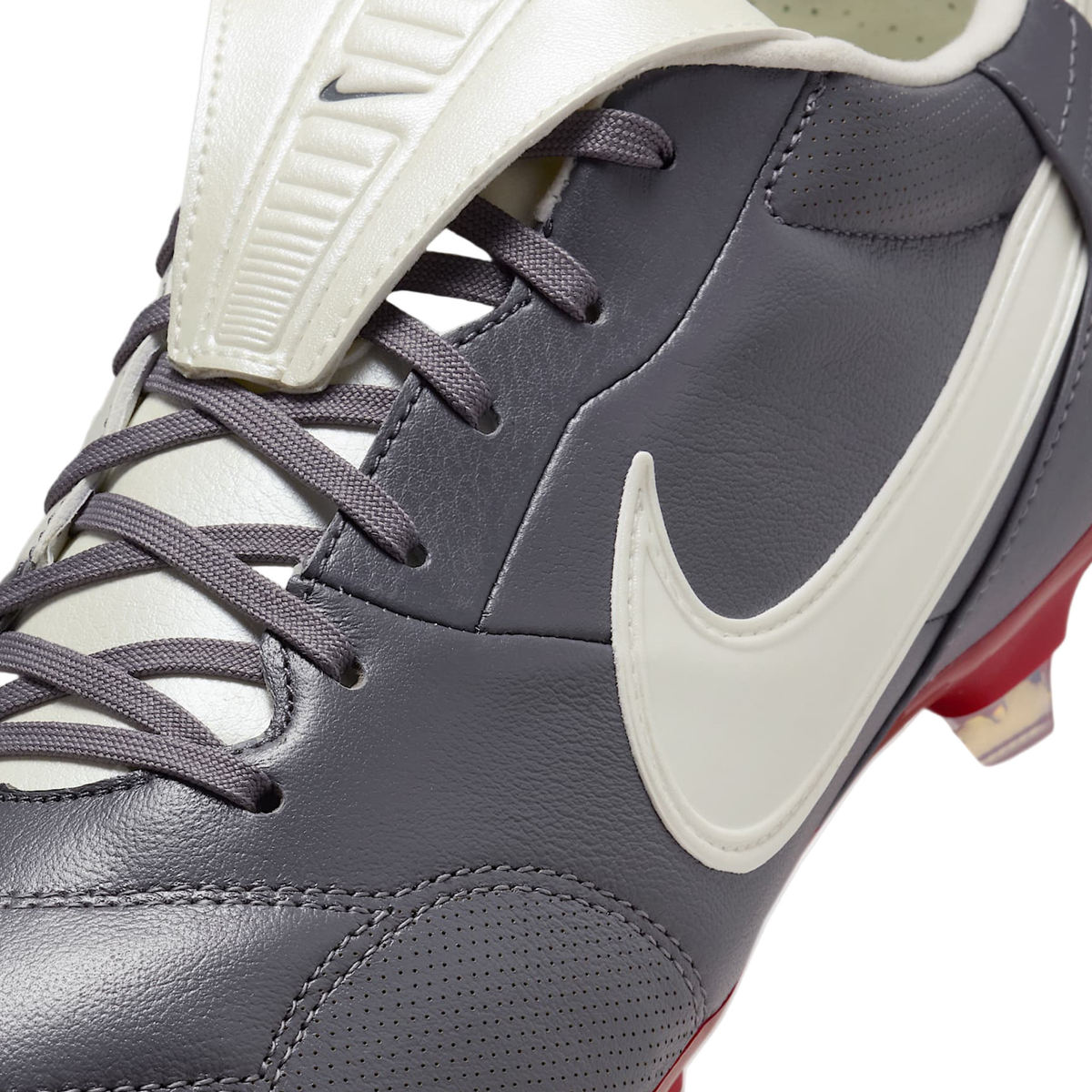 Nike Premier III Firm Ground Soccer Cleats (Light Graphite/White/Red)