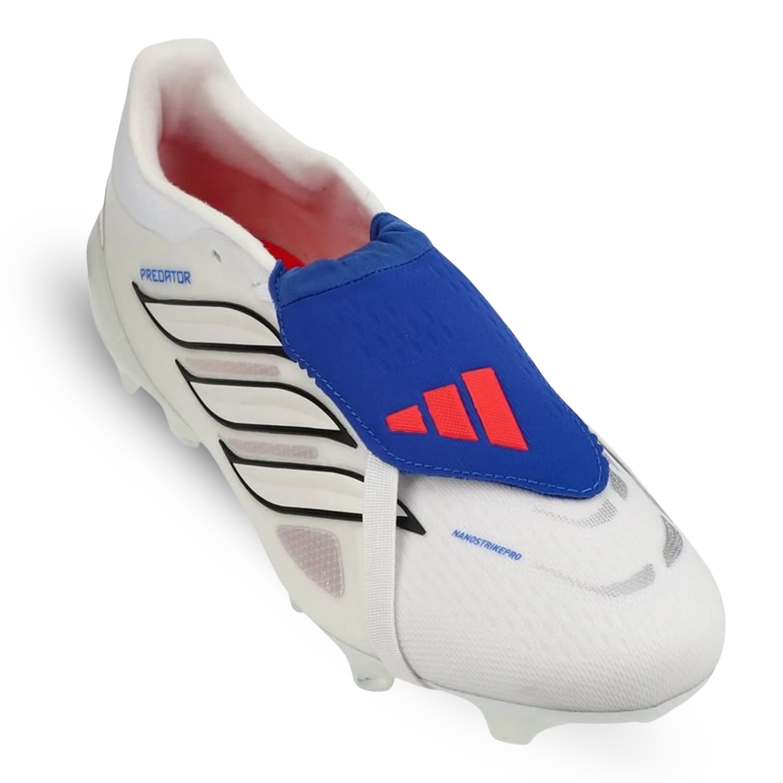 adidas Predator Pro FT FG Soccer Cleats – White/Zero Metallic/Royal Blue