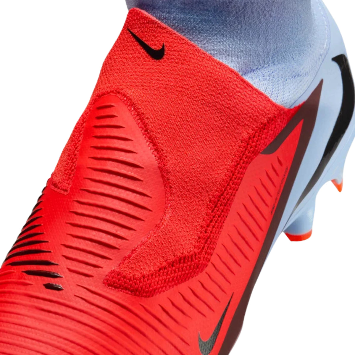 Nike Phantom 6 High Pro Firm Ground Soccer Cleats (Royal Tint/Bright Crimson)