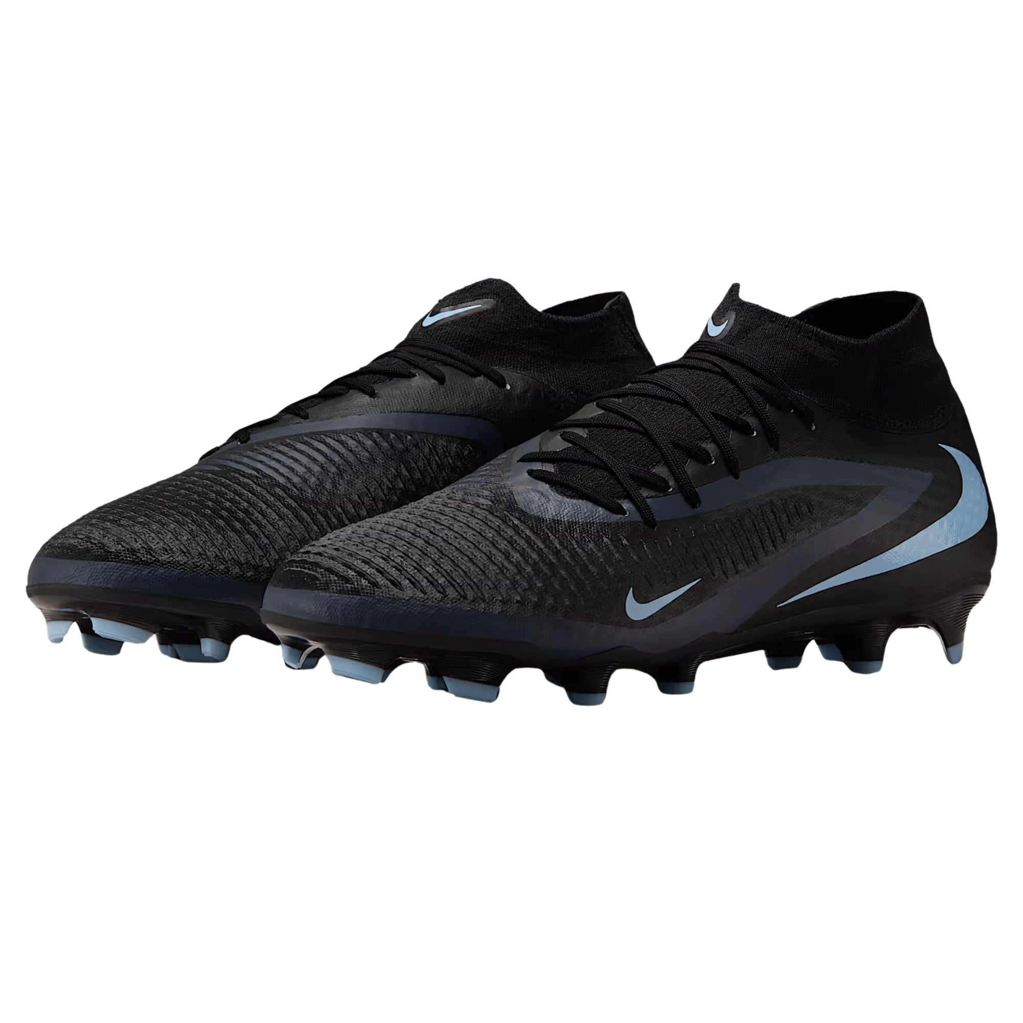 Nike Phantom GX 2 Academy High-Cut Firm Ground/Multiground Soccer Cleats (Black/Black)