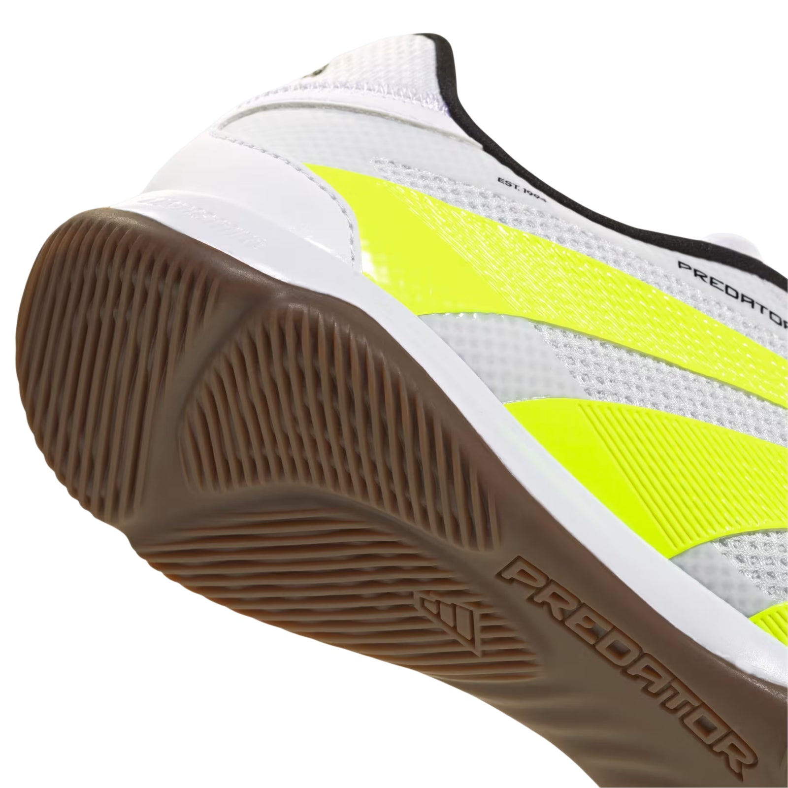 adidas Predator League Indoor Soccer Shoes (White/Lucid Lemon/Black)