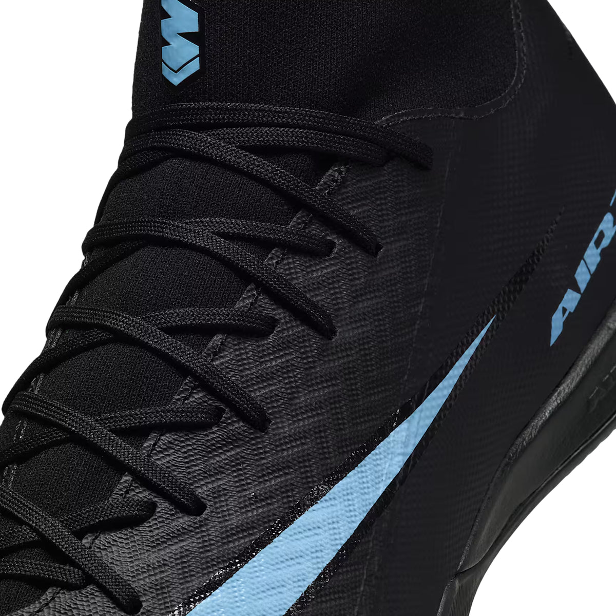 Nike Zoom Mercurial Superfly 10 Academy Indoor Soccer Shoes (Black/Ice Blue)