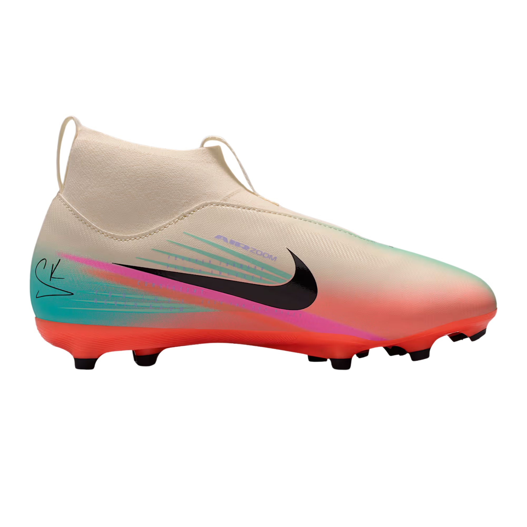 Nike Youth Zoom Mercurial Superfly 10 Academy Firm Ground/Multi Ground Soccer Cleats (Pale Ivory/Black)