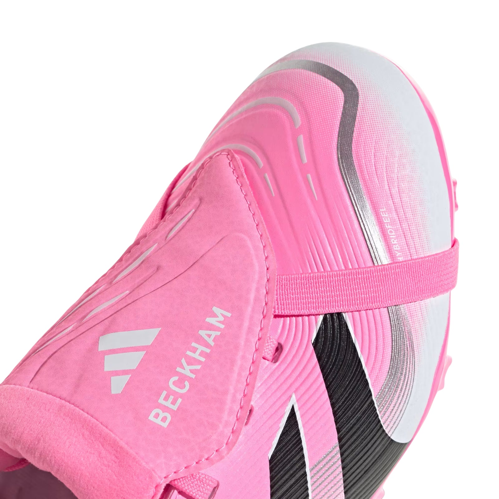 adidas Youth Predator League Fold Over Tongue Firm Ground/Multi Ground Soccer Cleats (Pink/Black/White)