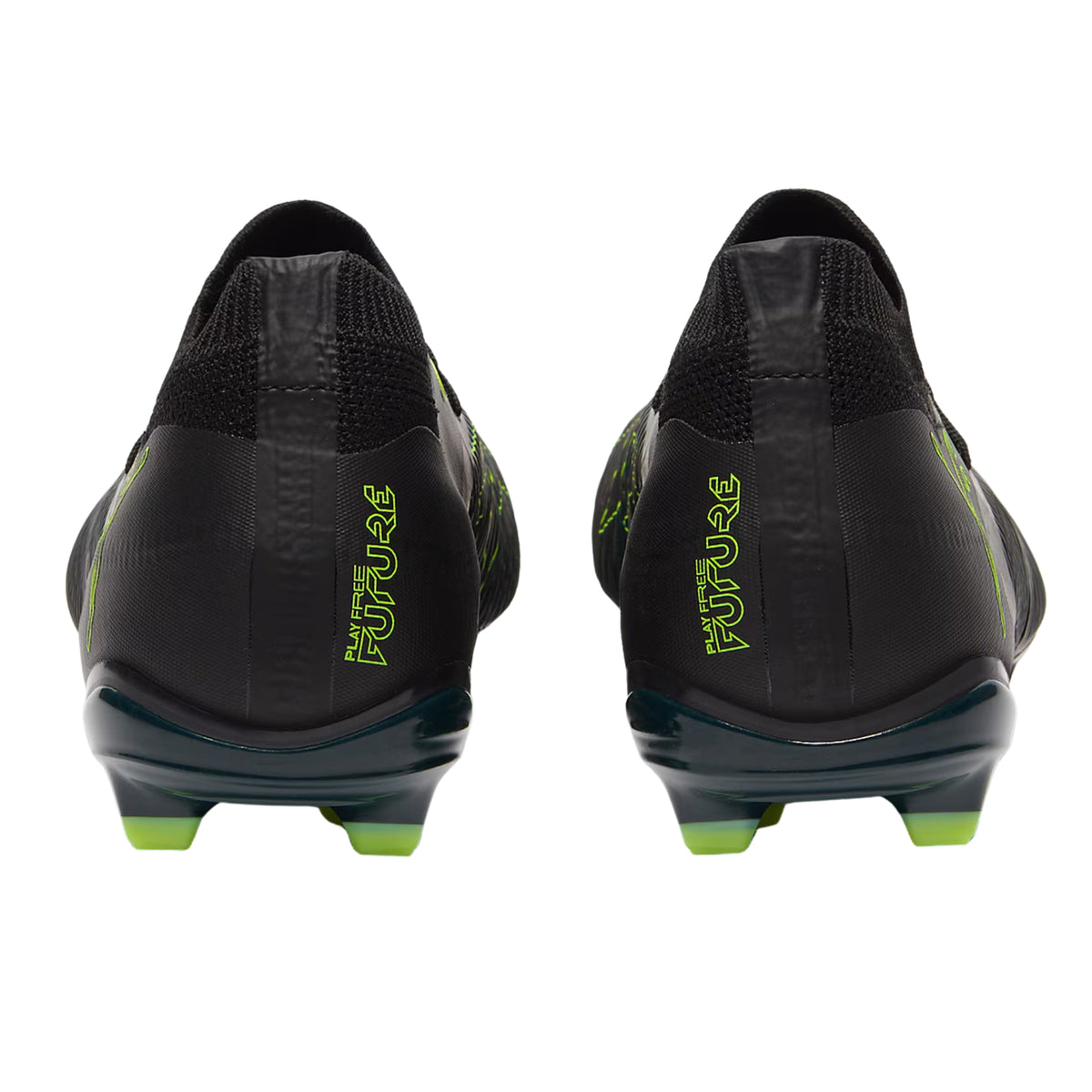 Puma Future 8 Match FG/AG Soccer Cleats (Black/Fizzy Light/Green)