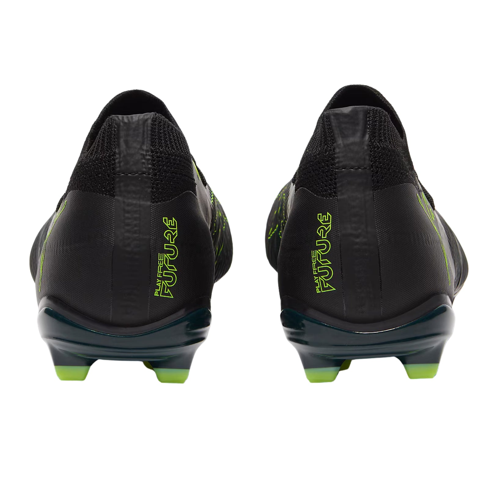 Puma Future 8 Match FG/AG Soccer Cleats (Black/Fizzy Light/Green)