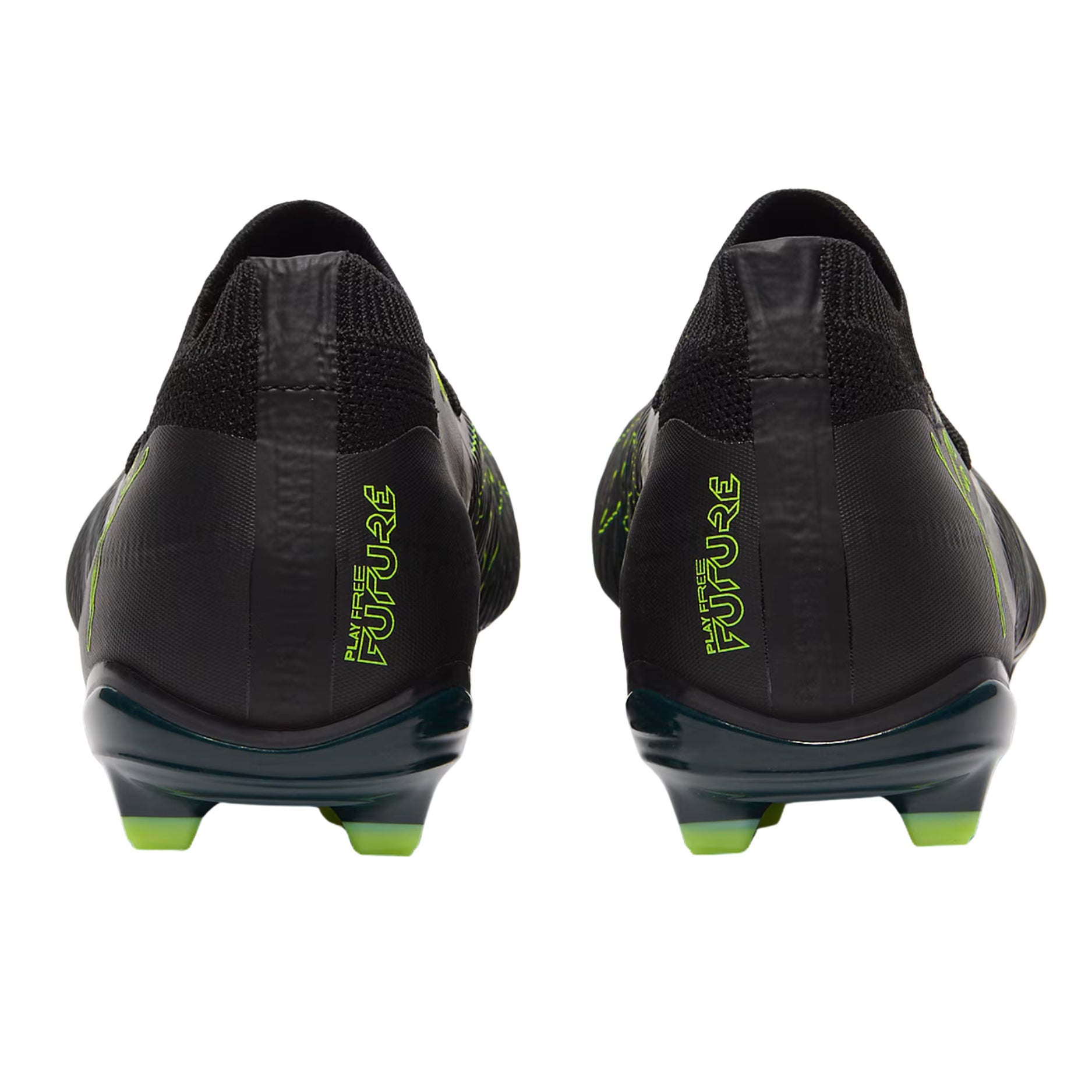 Puma Future 8 Match FG/AG Soccer Cleats (Black/Fizzy Light/Green)