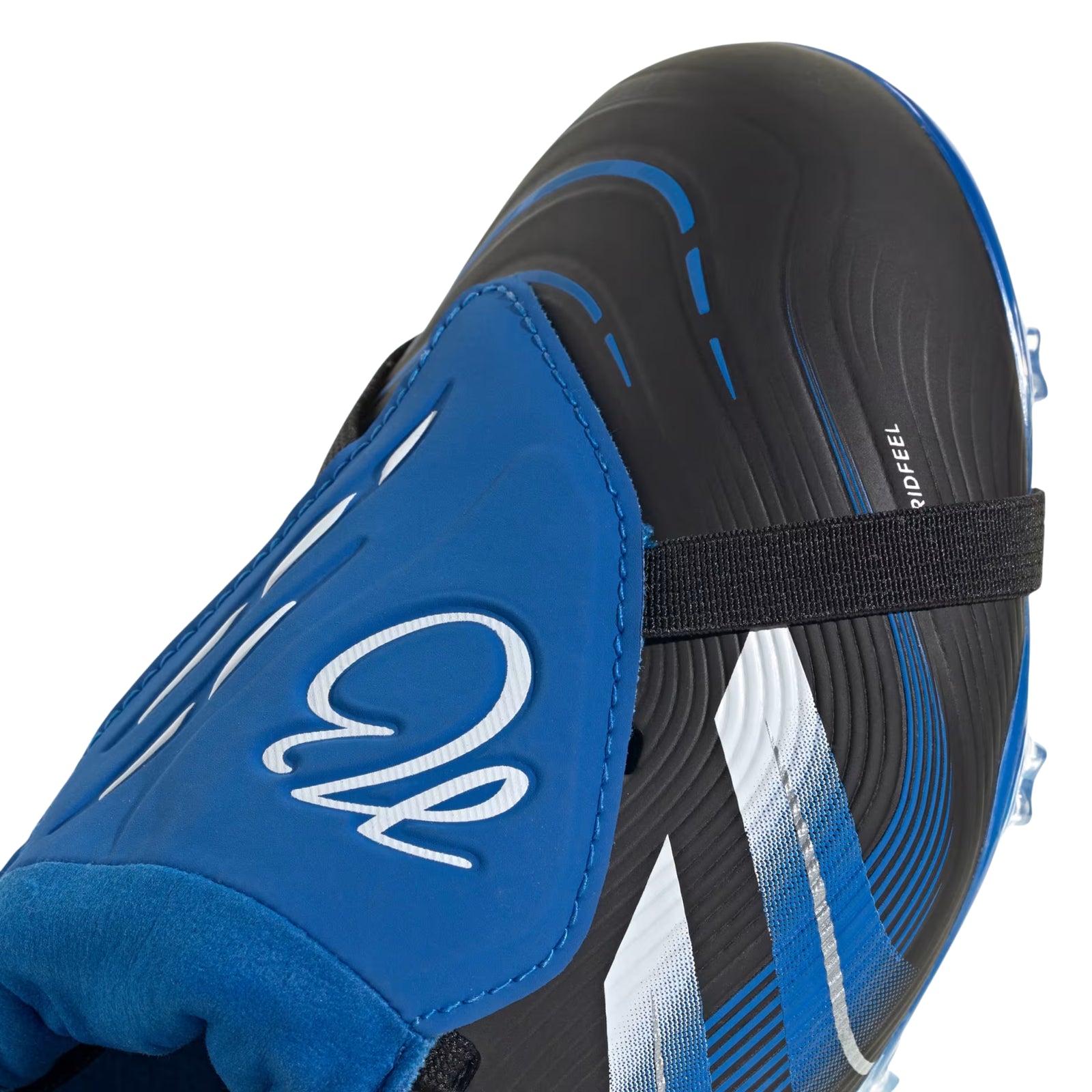 adidas Youth Predator League Jude Bellingham Edition Fold-Over Tongue FG/MG Soccer Cleats (Black/White/Blue)