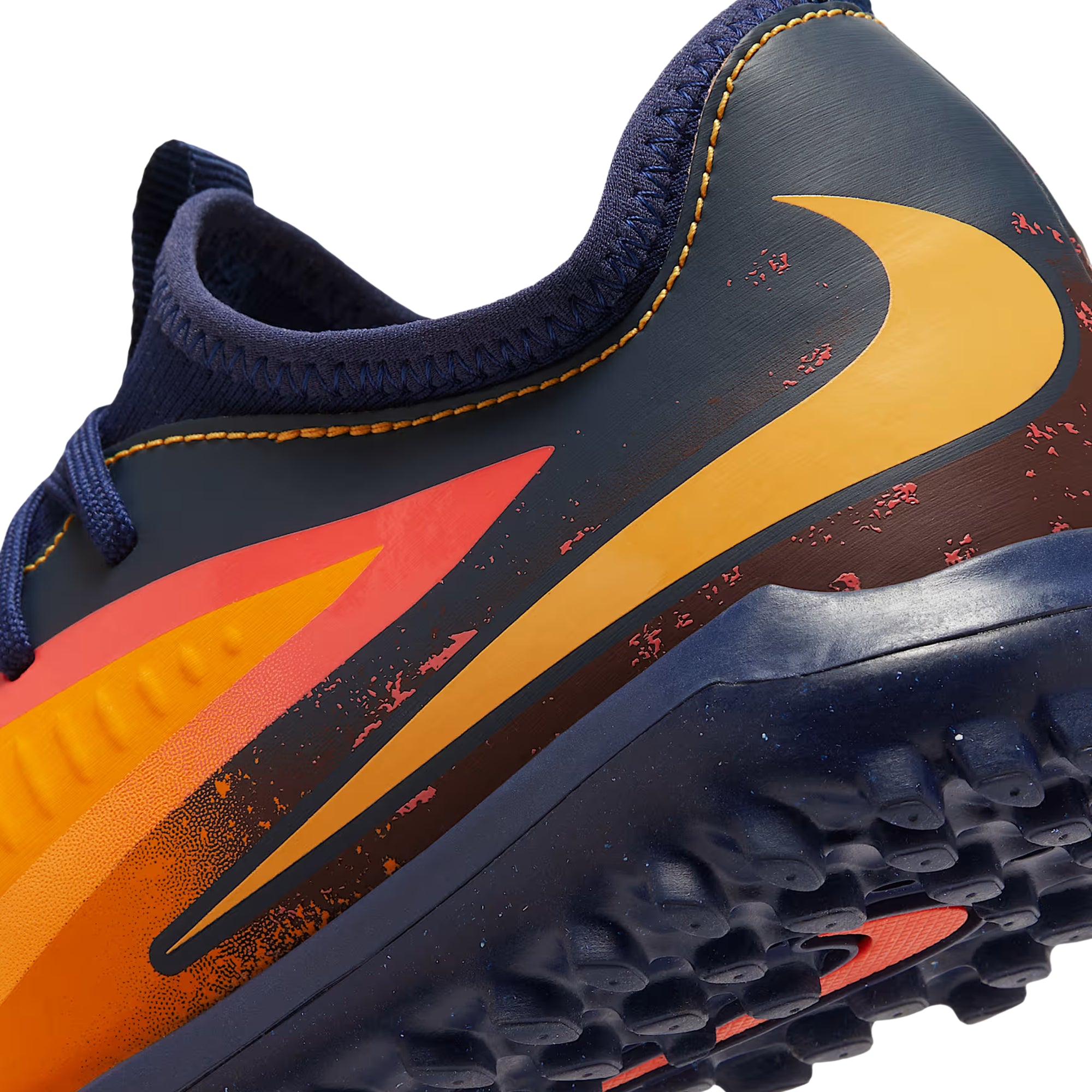 Nike Youth Jr. Phantom 6 Low Academy Erling Haaland Turf Soccer Shoes (Laser Orange/Lemon Venom)