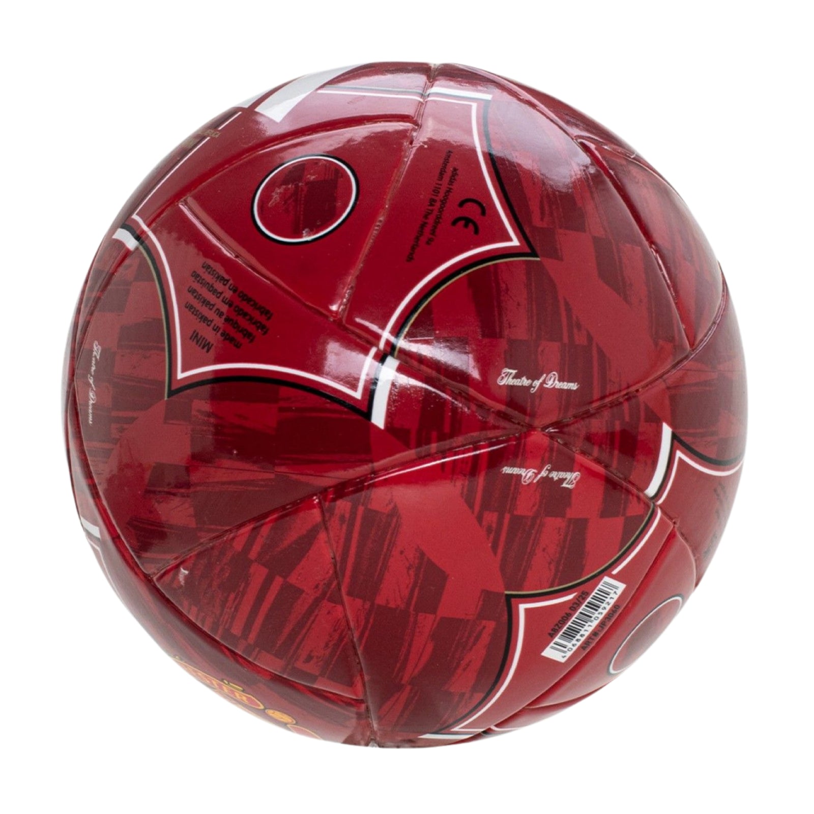 adidas Manchester United Club Mini Ball 25/26 (Red/Black)