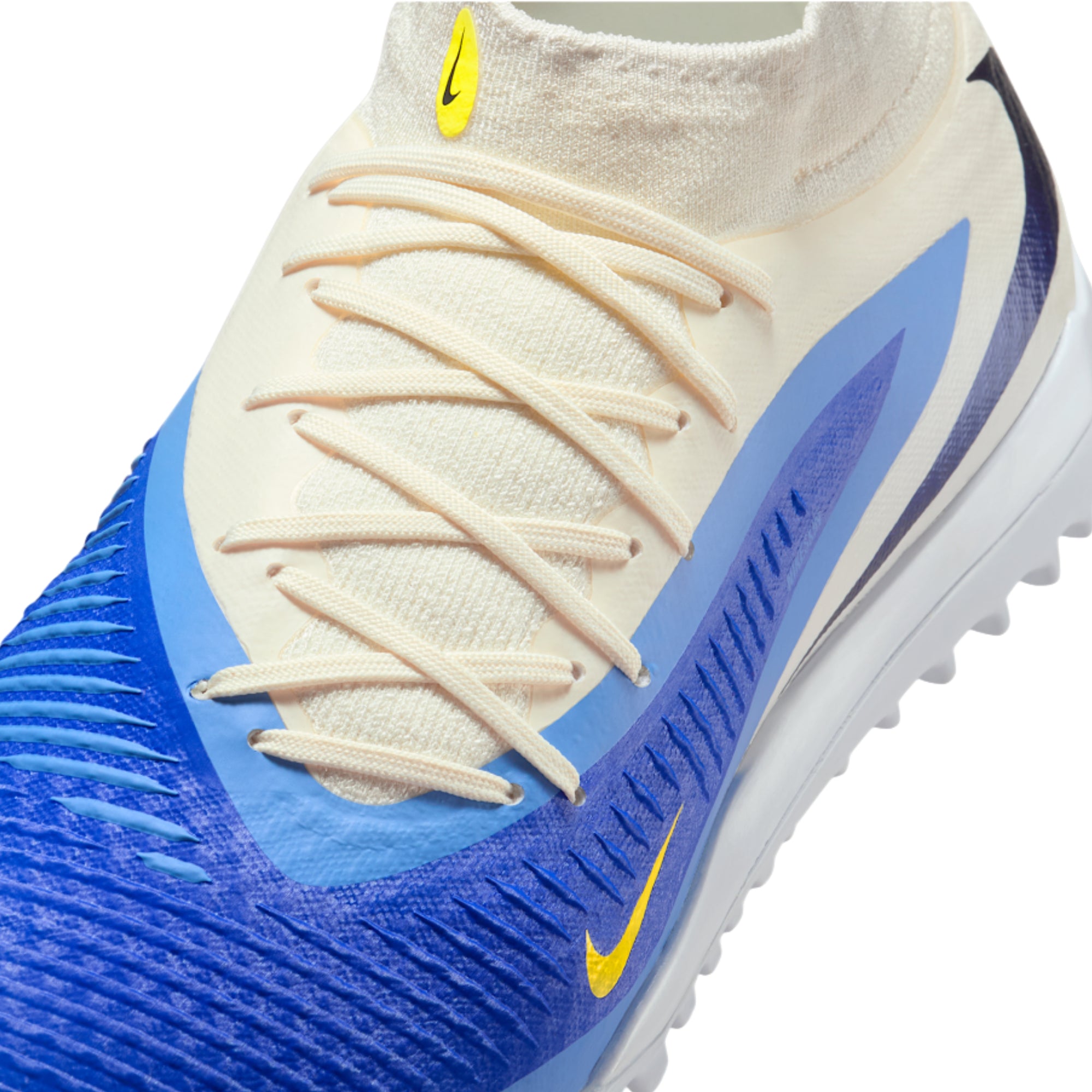 Nike Phantom 6 High Academy Turf Soccer Shoes (Racer Blue/Dark Obsidian)