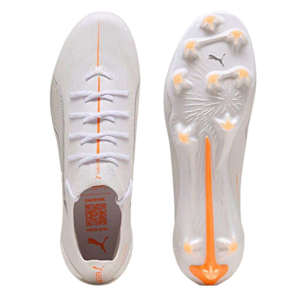 Puma Ultra 6 Ultimate Firm Ground Soccer Cleats (Puma White)