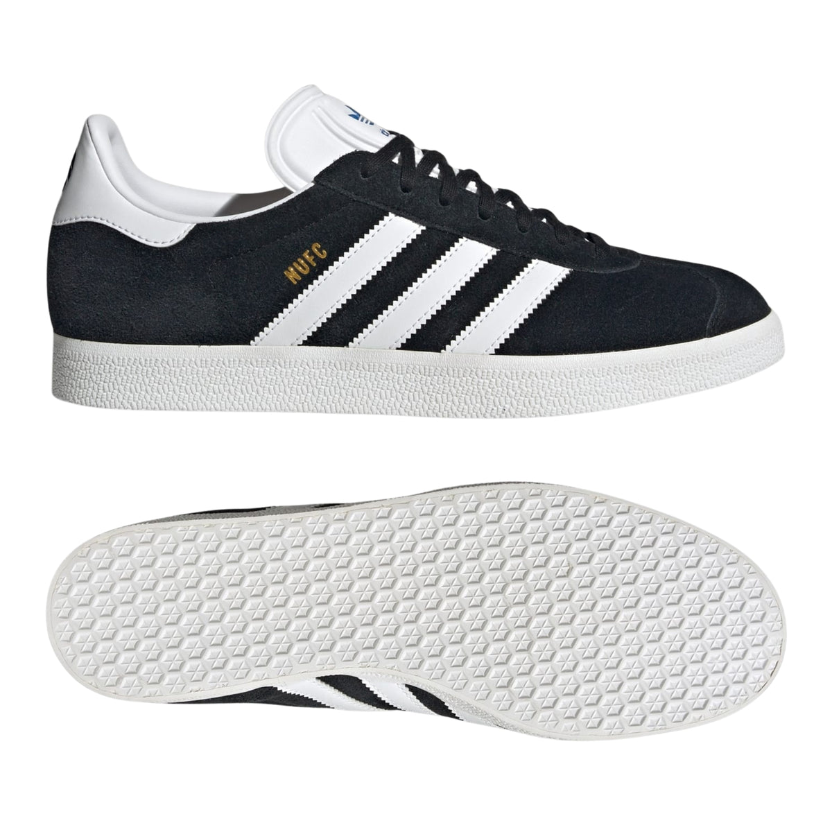 adidas Men's Newcastle United Gazelle Shoes (Black/White)