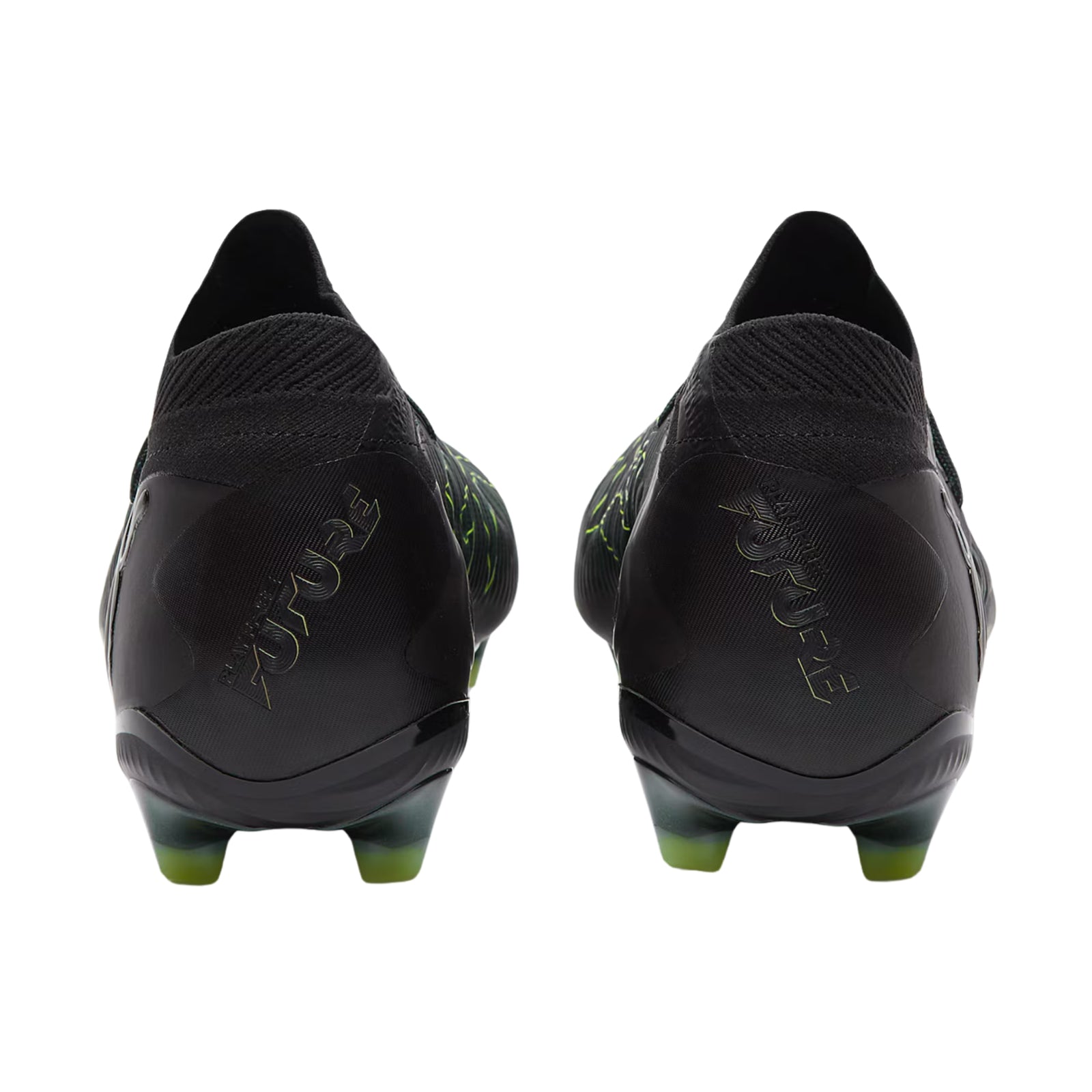 Puma Future 8 Ultimate Firm Ground Soccer Cleats (Black/Fizzy Light/Green)