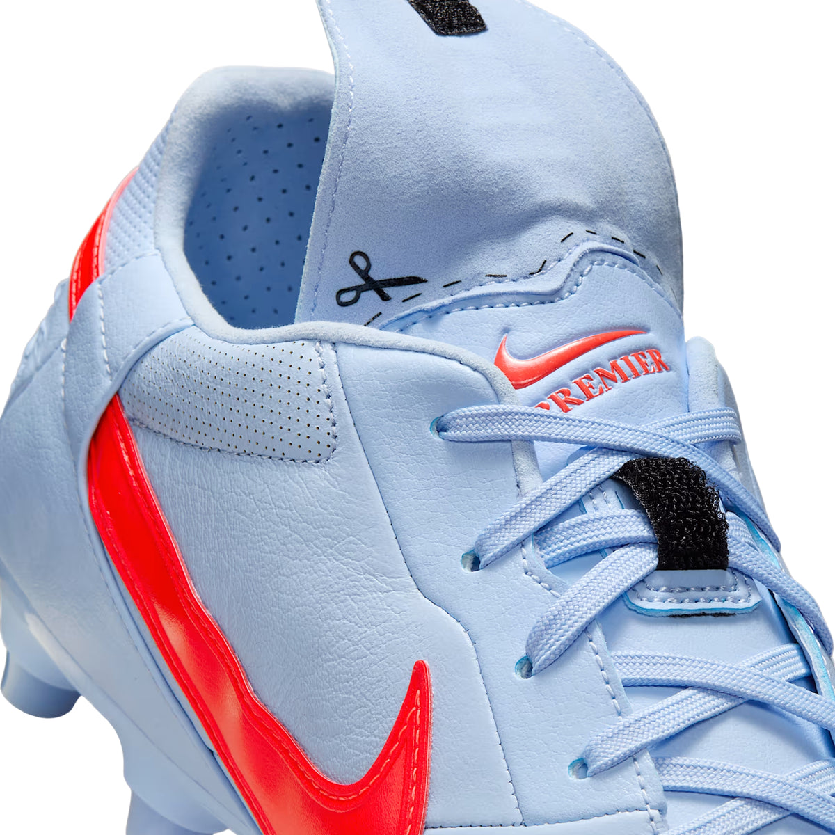 Nike Premier III Firm Ground Low-Top Soccer Cleats (Royal Tint/Bright Crimson)