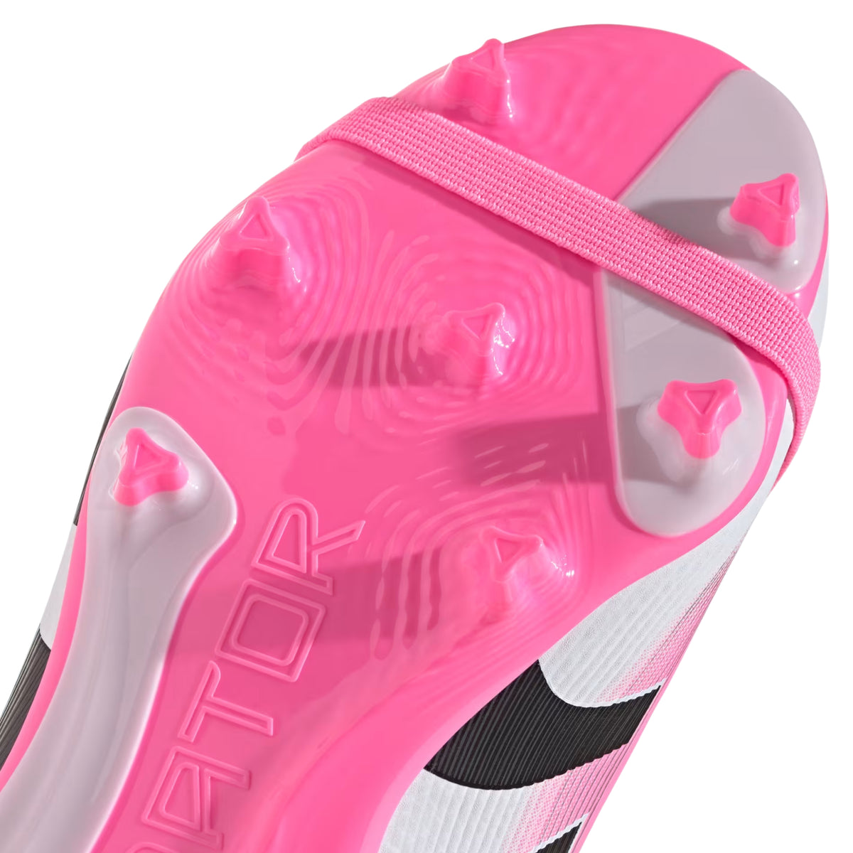 adidas Youth Predator League Fold Over Tongue Firm Ground/Multi Ground Soccer Cleats (Pink/Black/White)
