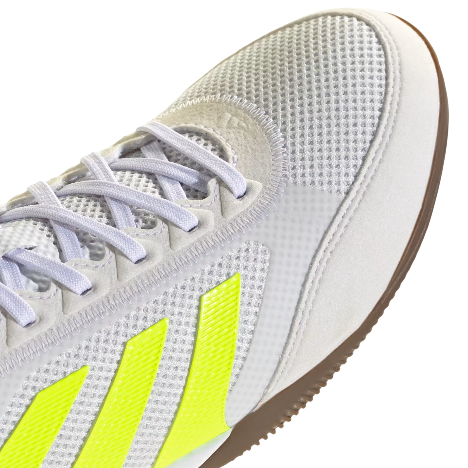 adidas Predator League Indoor Soccer Shoes (White/Lucid Lemon/Black)