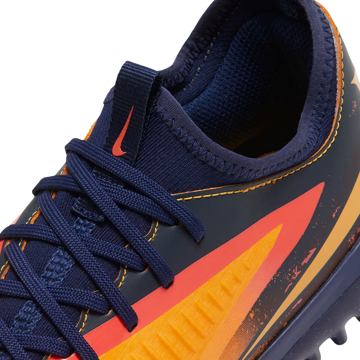 Nike Youth Jr. Phantom 6 Low Academy Erling Haaland Turf Soccer Shoes (Laser Orange/Lemon Venom)