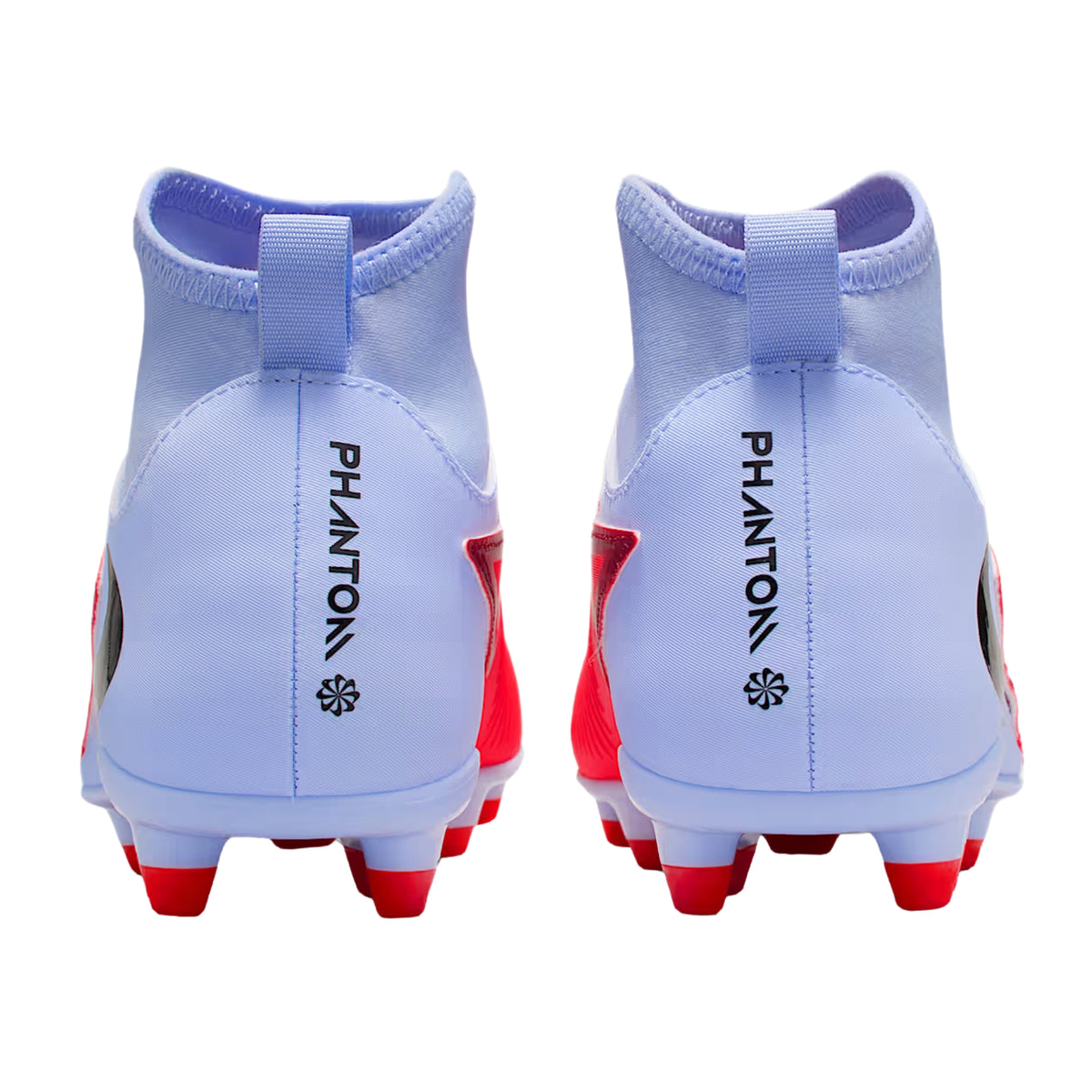 Nike Jr. Phantom 6 High Club Firm Ground/Multi Ground Soccer Cleats (Royal Tint/Bright Crimson)