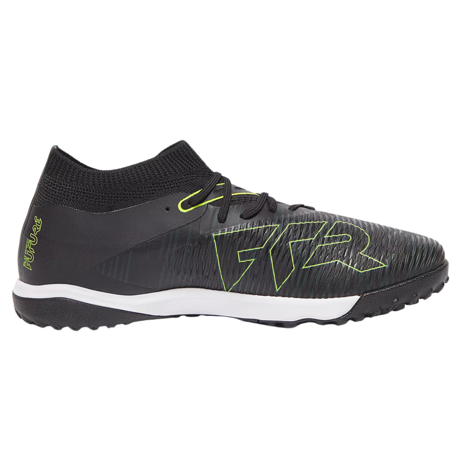 Puma Future 8 Match Turf Soccer Shoes (Black/Fizzy Light/Green)