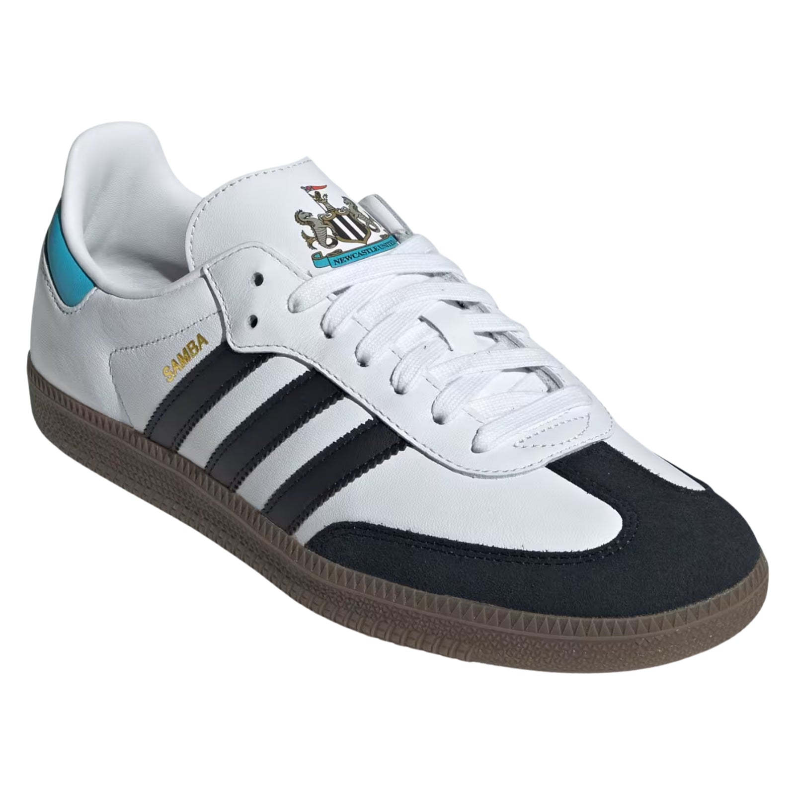 adidas Newcastle United Samba Soccer Shoes (White/Black/Sky Rush)
