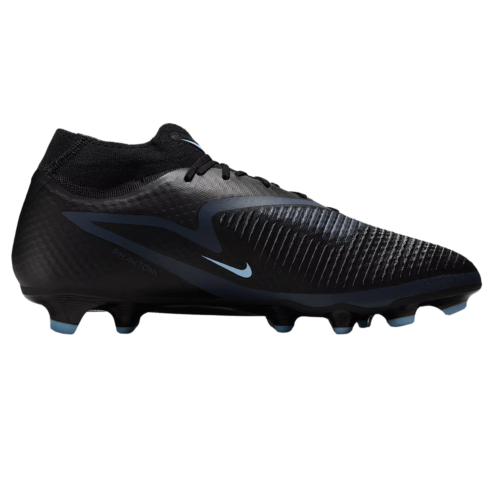 Nike Phantom GX 2 Academy High-Cut Firm Ground/Multiground Soccer Cleats (Black/Black)