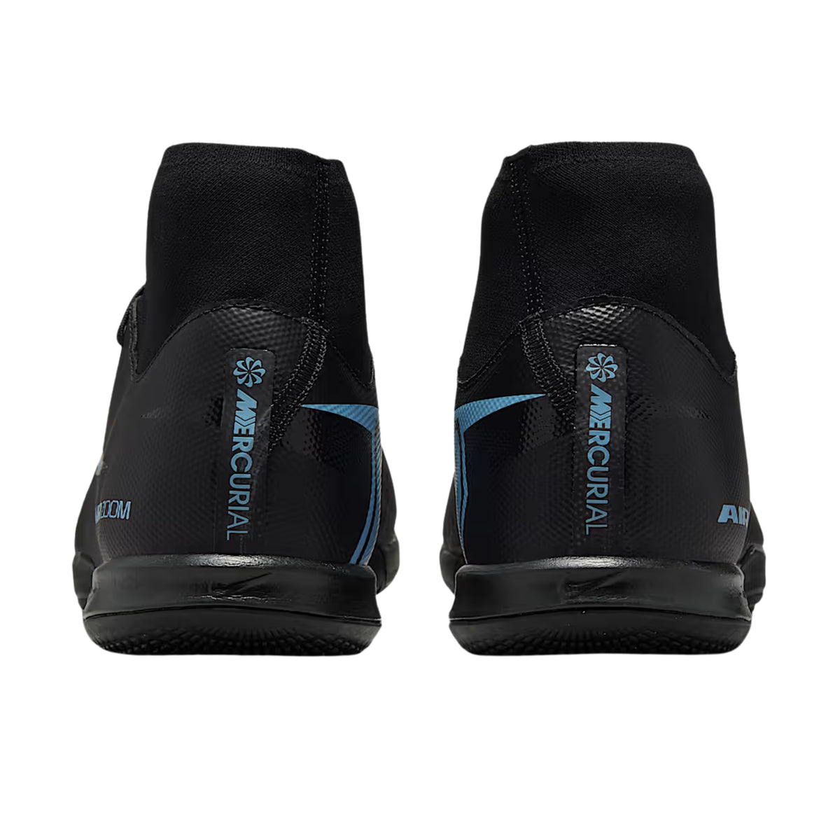 Nike Zoom Mercurial Superfly 10 Academy Indoor Soccer Shoes (Black/Ice Blue)