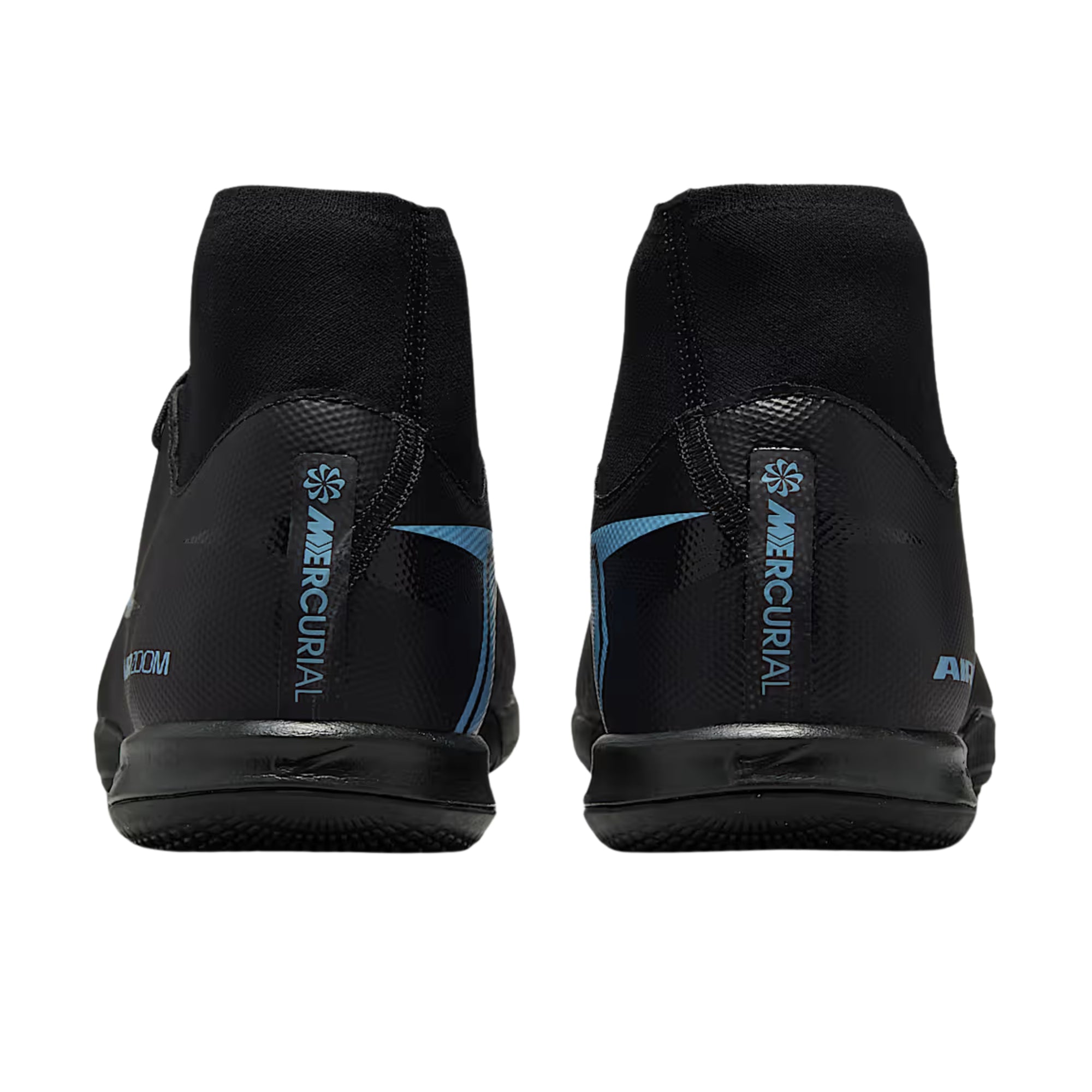 Nike Zoom Mercurial Superfly 10 Academy Indoor Soccer Shoes (Black/Ice Blue)
