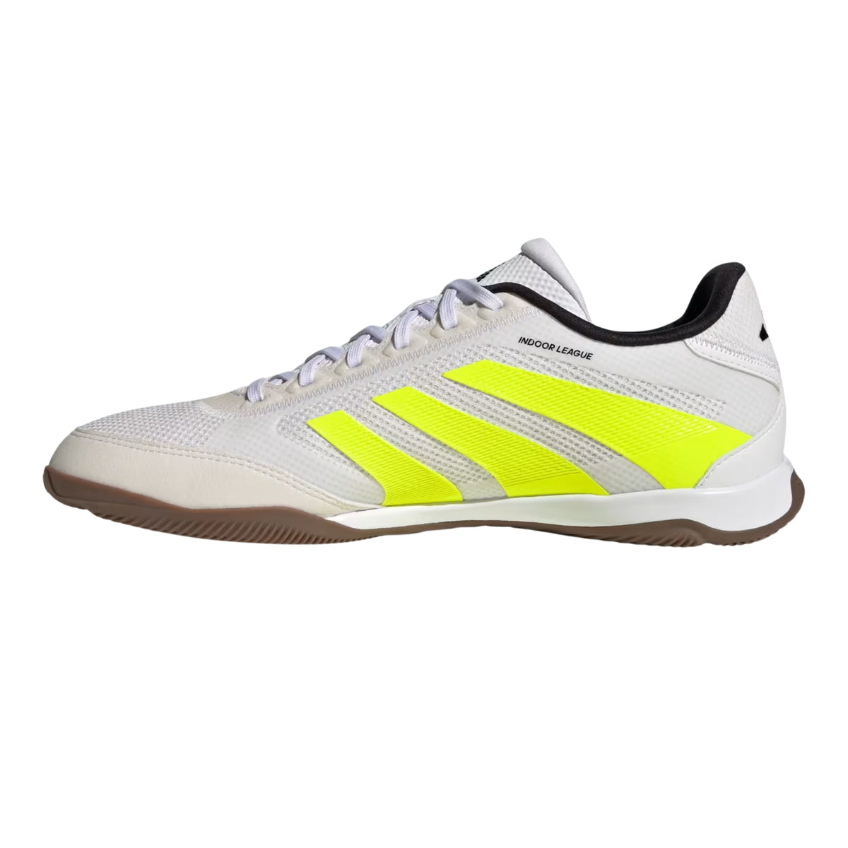 adidas Predator League Indoor Soccer Shoes (White/Lucid Lemon/Black)