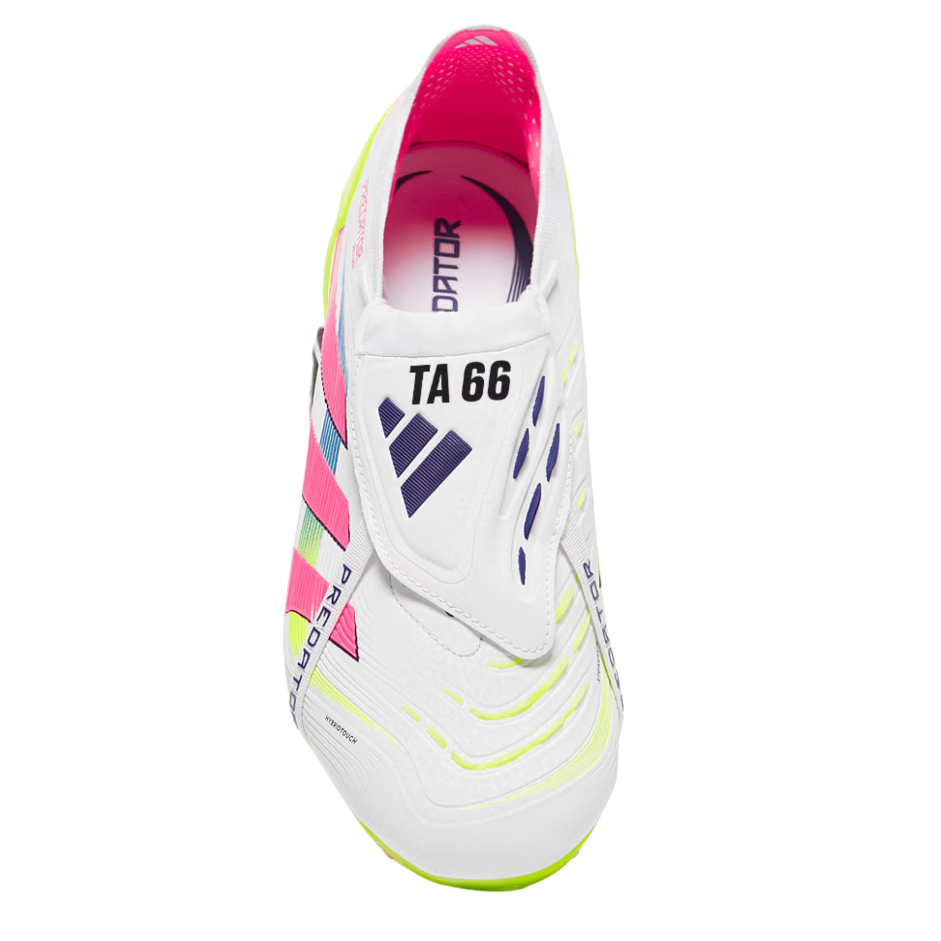 adidas Predator Elite FT Fold-over Tongue Firm Ground Soccer Cleats (White/Lucid Pink/Lucid Lemon)