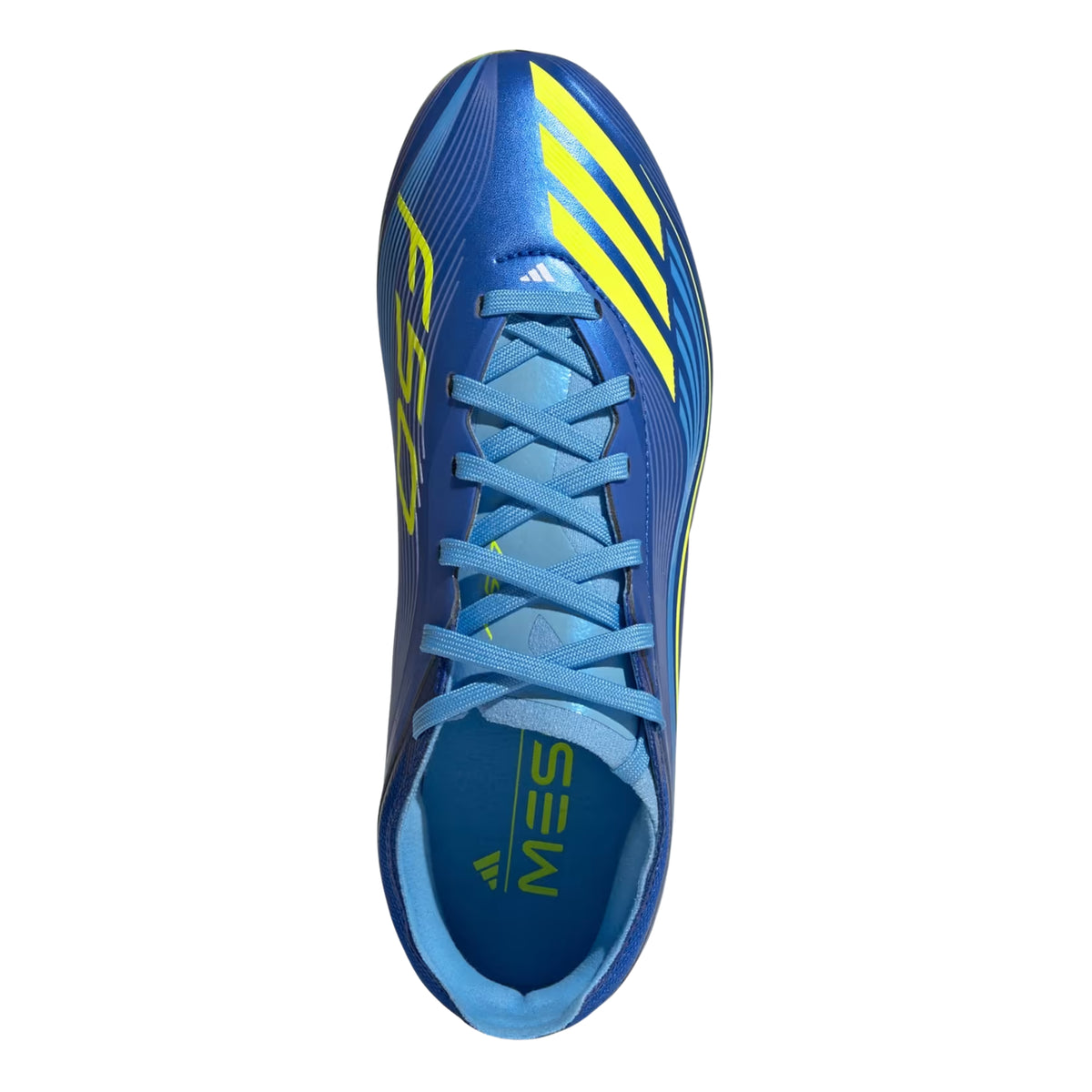 adidas Youth Messi F50 Elite Junior Firm Ground Soccer Cleats (Royal Blue/Solar Yellow)
