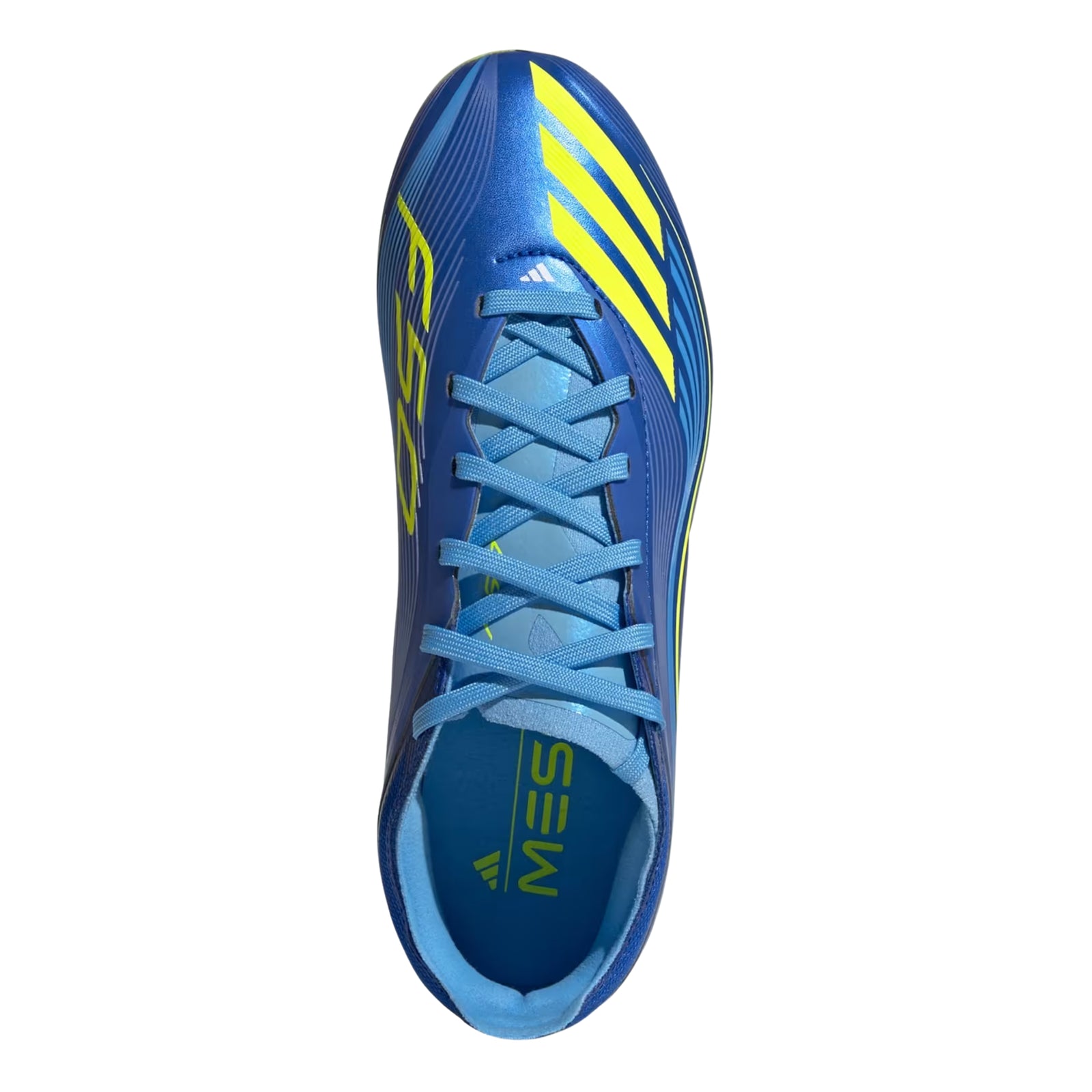 adidas Youth Messi F50 Elite Junior Firm Ground Soccer Cleats (Royal Blue/Solar Yellow)