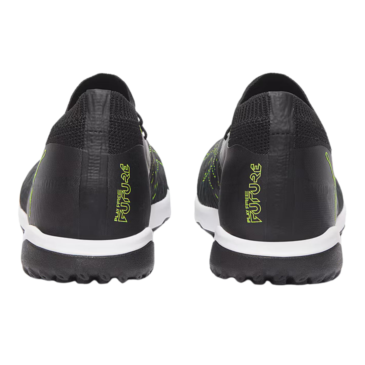 Puma Future 8 Match Turf Soccer Shoes (Black/Fizzy Light/Green)