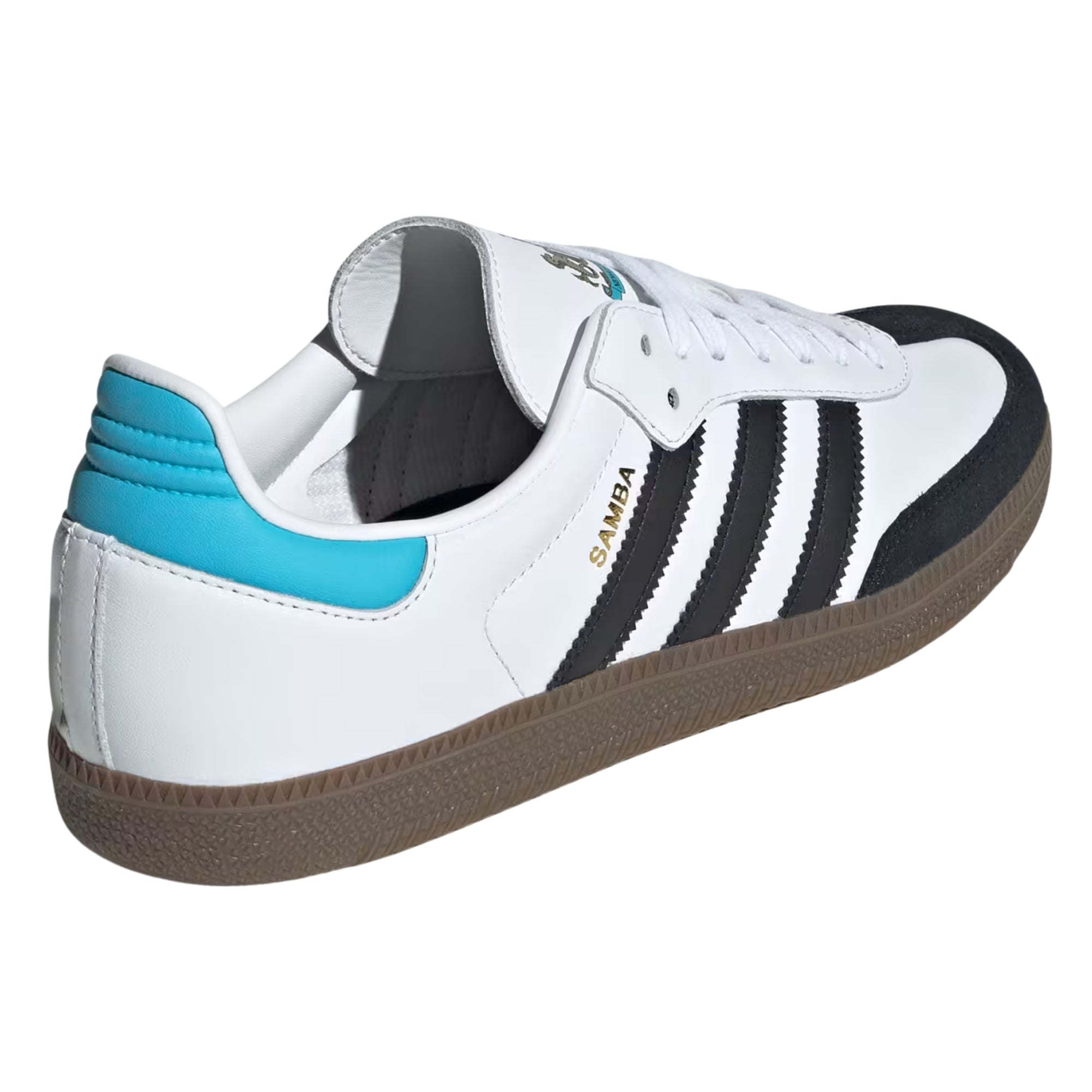 adidas Newcastle United Samba Soccer Shoes (White/Black/Sky Rush)
