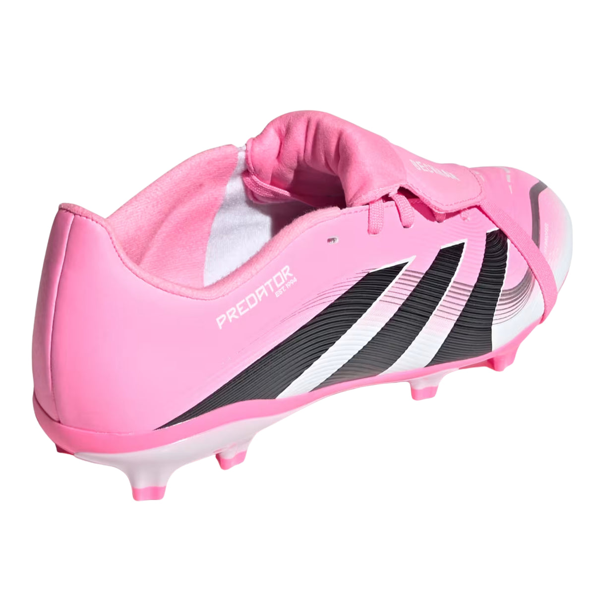 adidas Youth Predator League Fold Over Tongue Firm Ground/Multi Ground Soccer Cleats (Pink/Black/White)