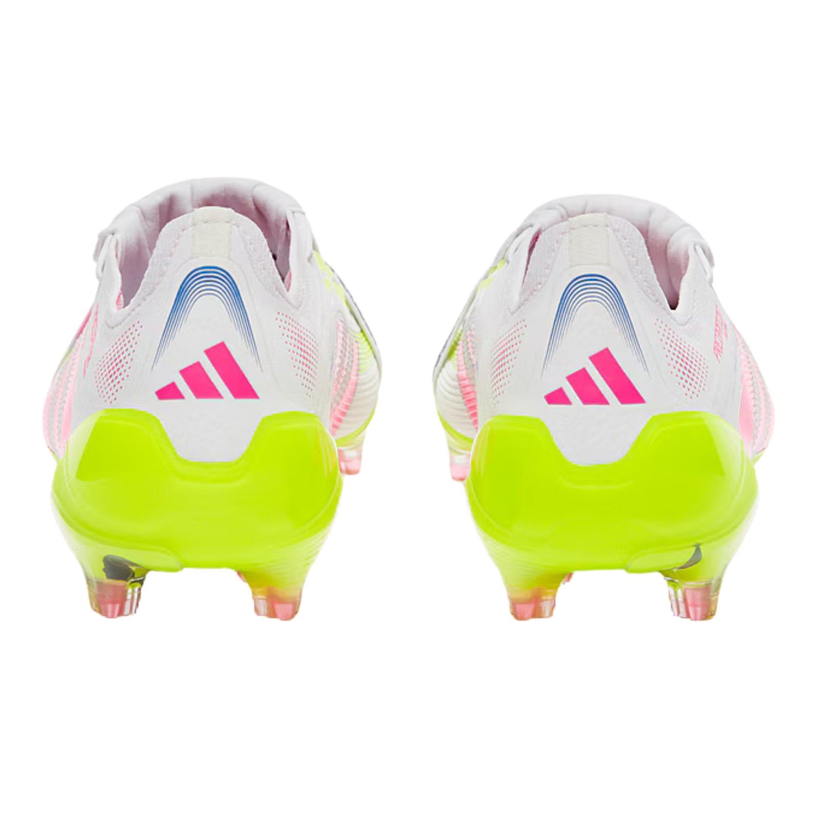adidas Predator Elite FT Fold-over Tongue Firm Ground Soccer Cleats (White/Lucid Pink/Lucid Lemon)