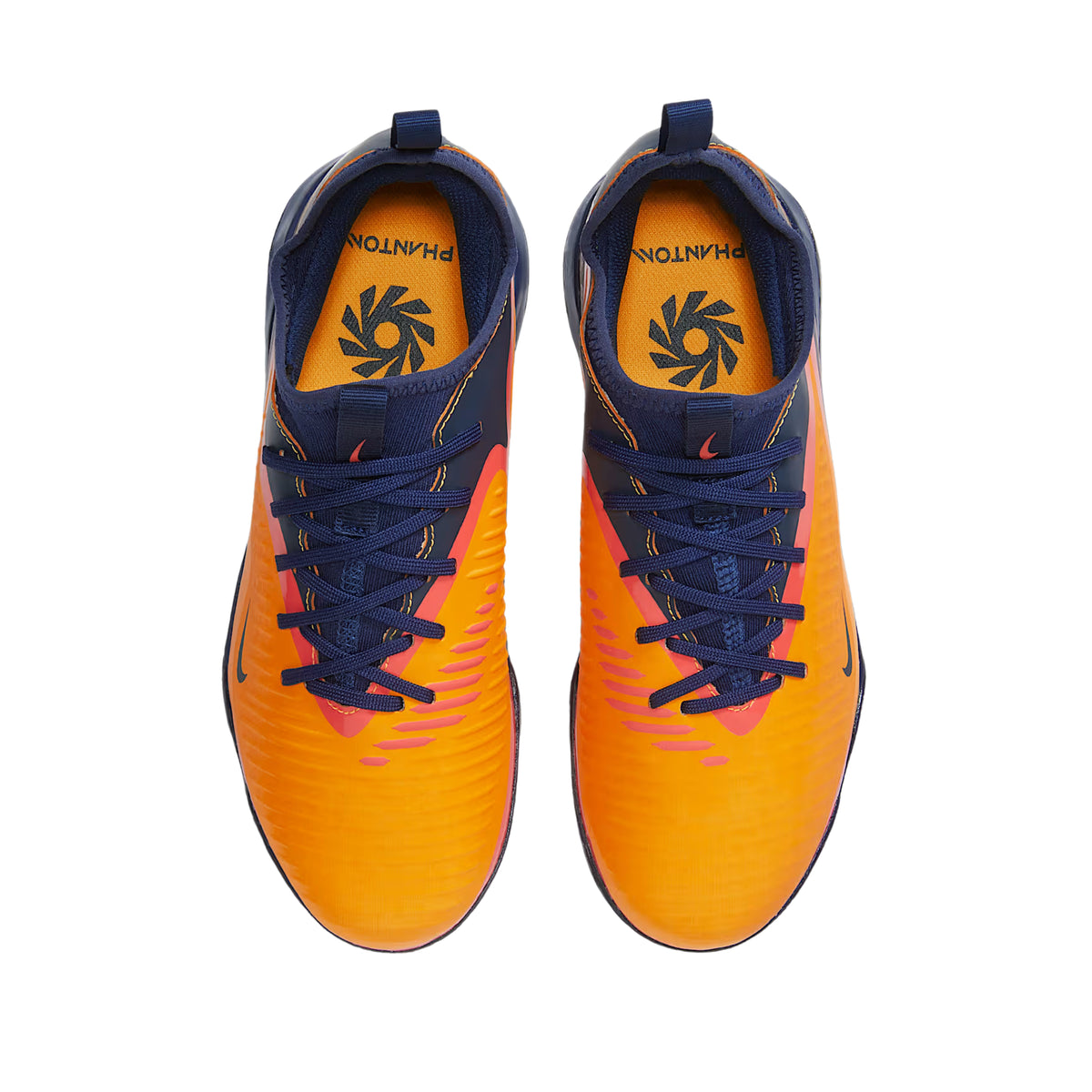 Nike Youth Jr. Phantom 6 Low Academy Erling Haaland Turf Soccer Shoes (Laser Orange/Lemon Venom)
