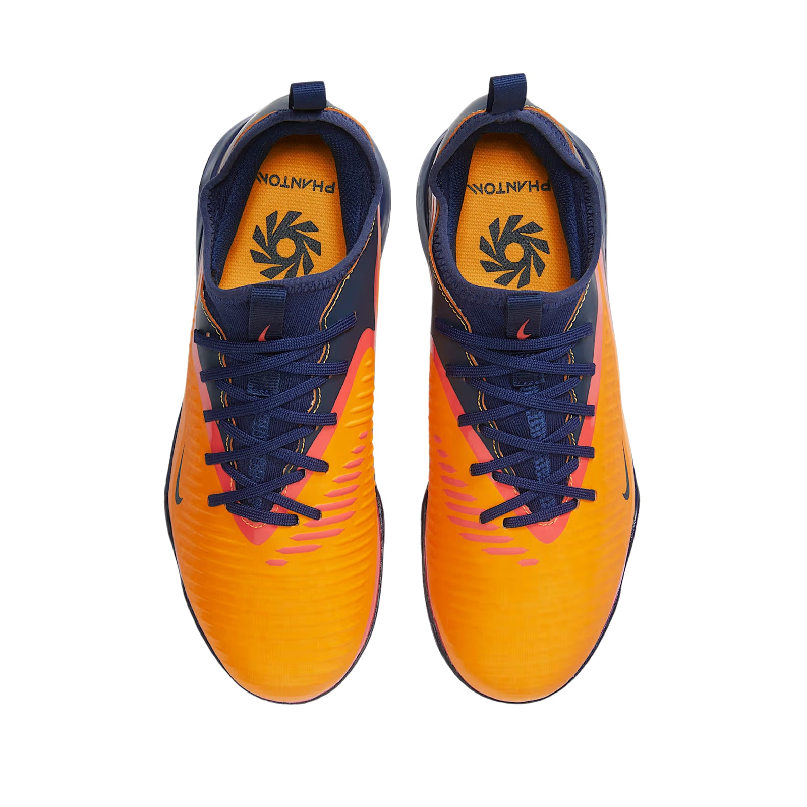 Nike Youth Jr. Phantom 6 Low Academy Erling Haaland Turf Soccer Shoes (Laser Orange/Lemon Venom)