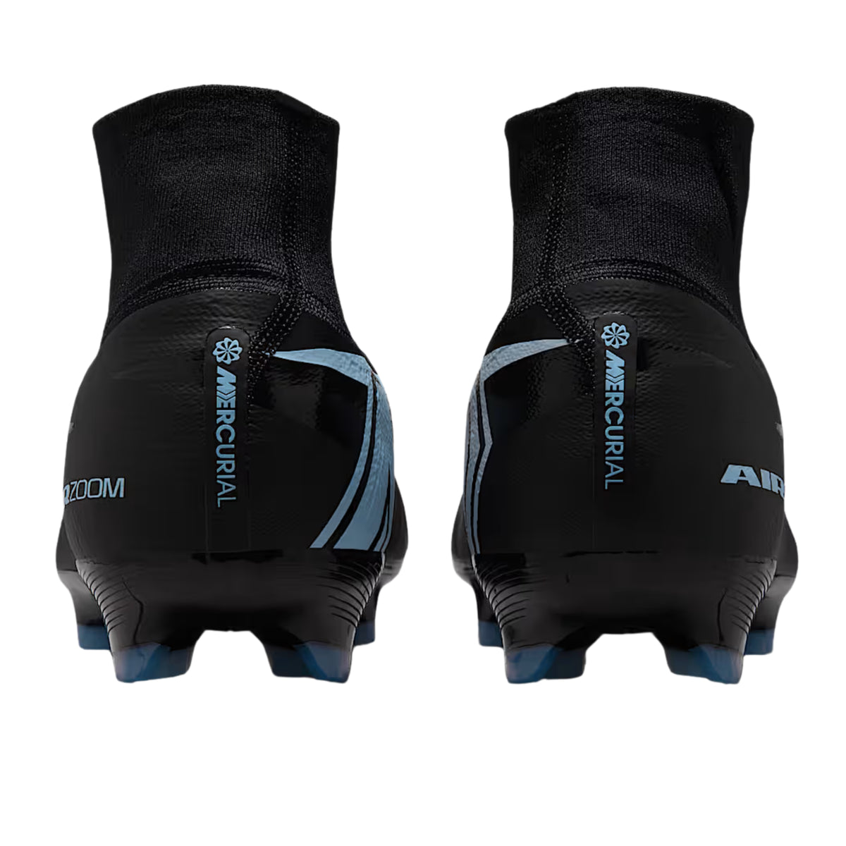Nike Zoom Mercurial Superfly 10 Pro Firm Ground Soccer Cleats (Black/Ice Blue)