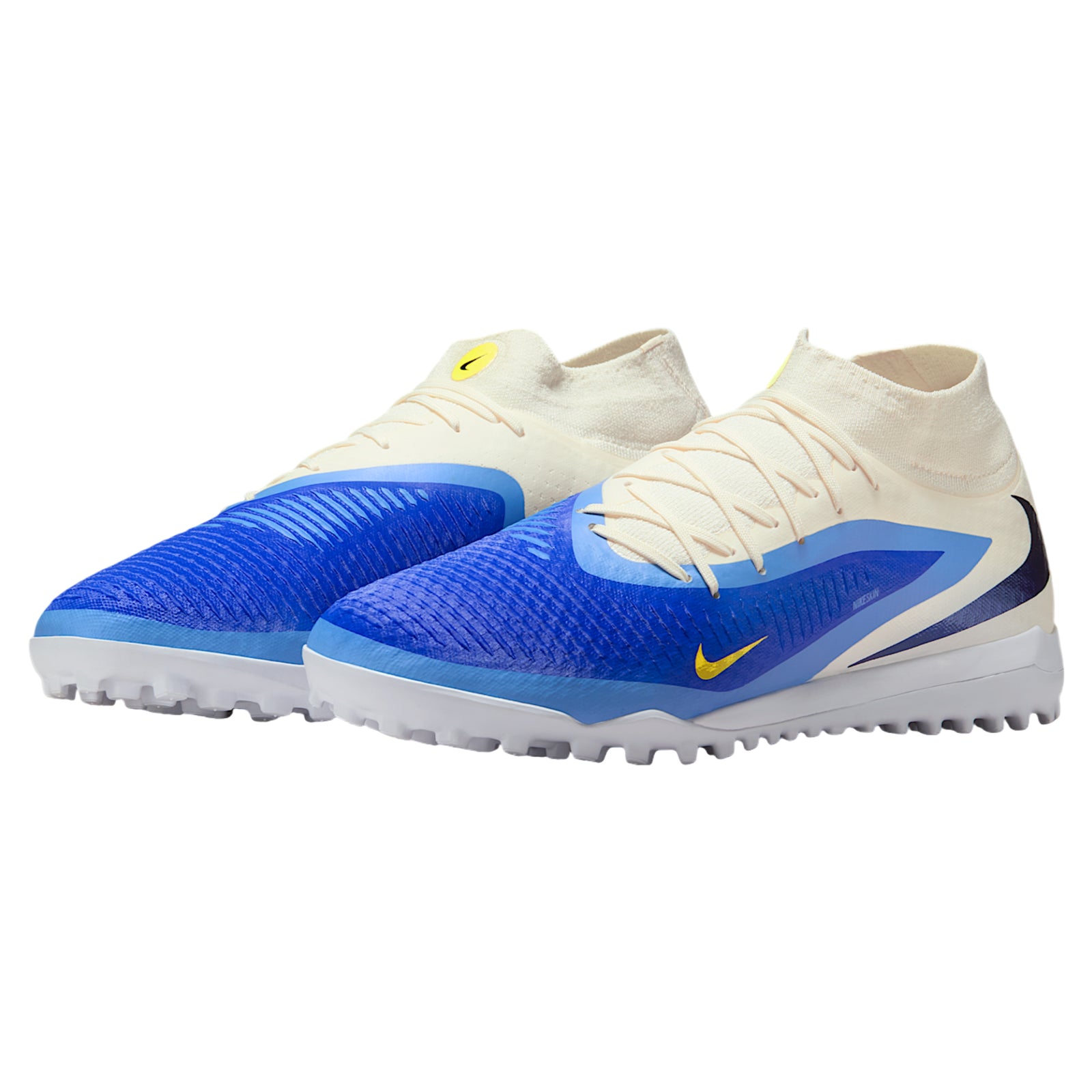 Nike Phantom 6 High Academy Turf Soccer Shoes (Racer Blue/Dark Obsidian)