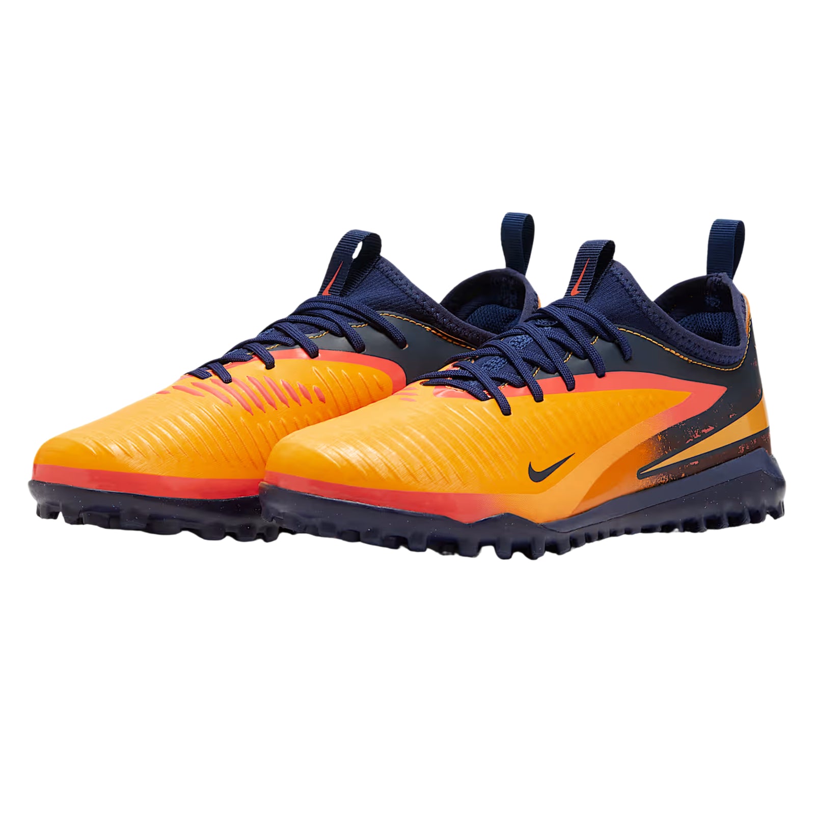 Nike Youth Jr. Phantom 6 Low Academy Erling Haaland Turf Soccer Shoes (Laser Orange/Lemon Venom)