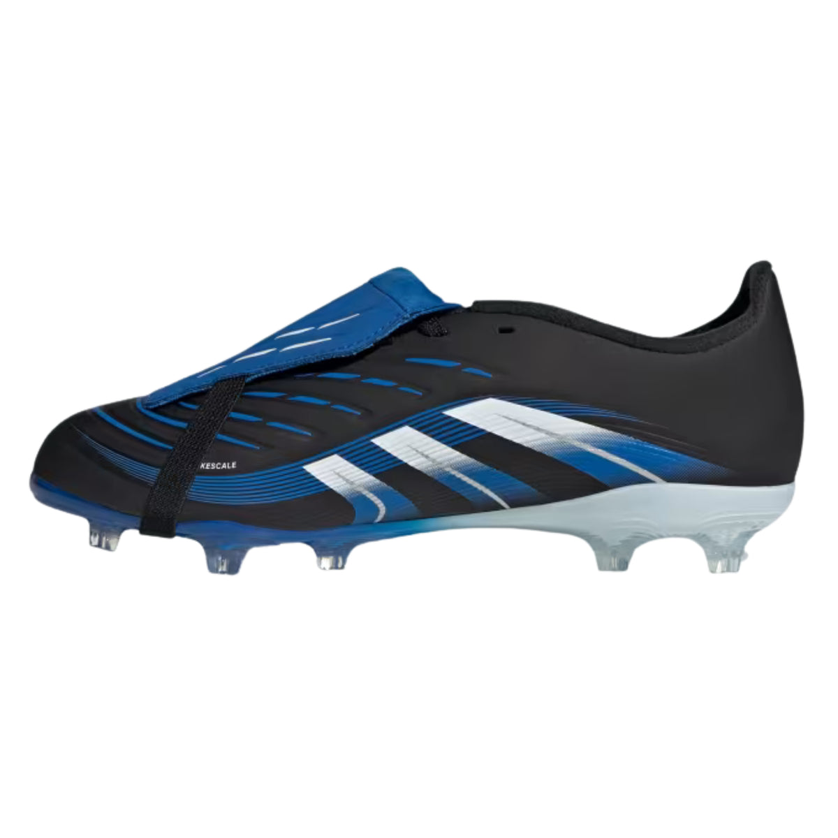 adidas Youth Predator League Jude Bellingham Edition Fold-Over Tongue FG/MG Soccer Cleats (Black/White/Blue)