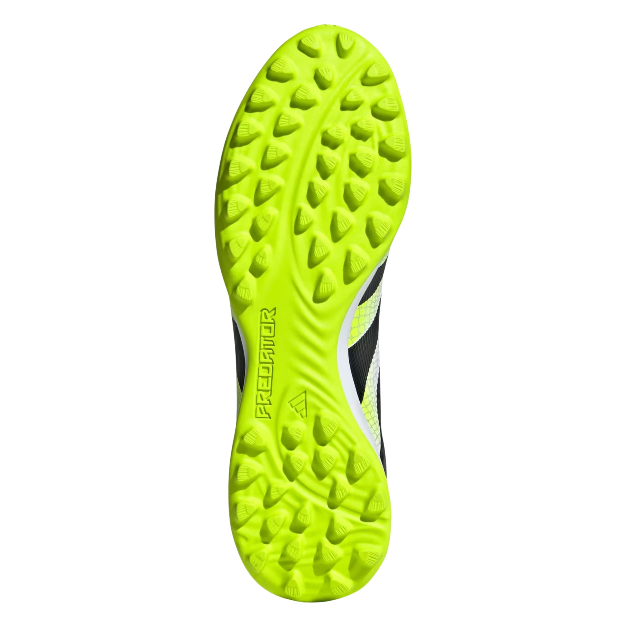 adidas Predator League Turf Soccer Shoes (White/Black/Lucid Lemon)