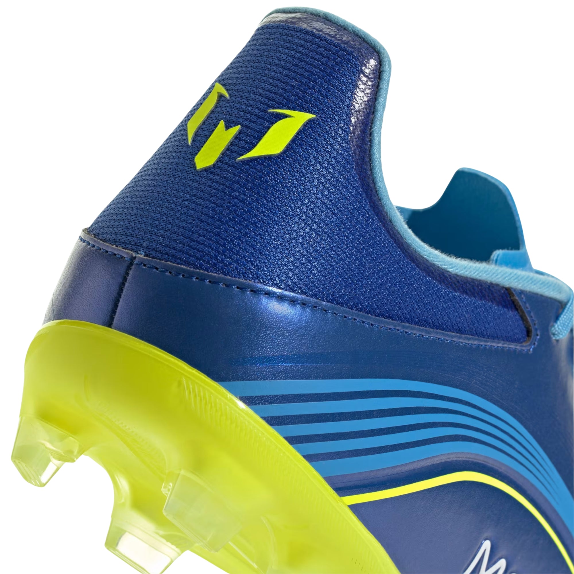adidas Messi F50 League Firm Ground/Multi Ground Soccer Cleats (Royal Blue/Solar Yellow)