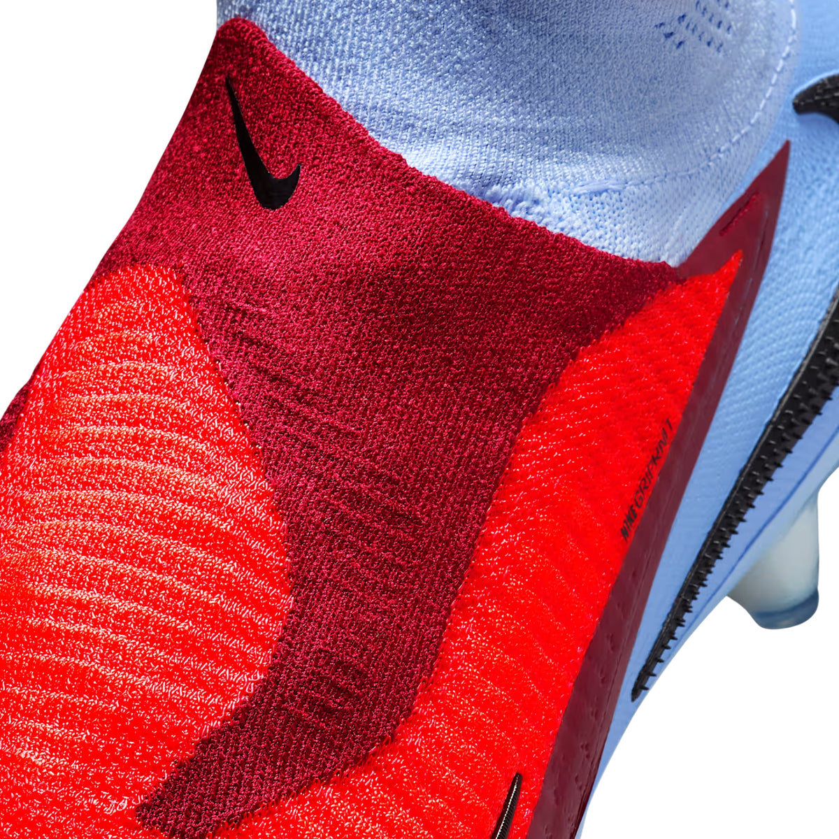 Nike Phantom 6 High Elite Firm Ground Soccer Cleats (Royal Tint/Bright Crimson)