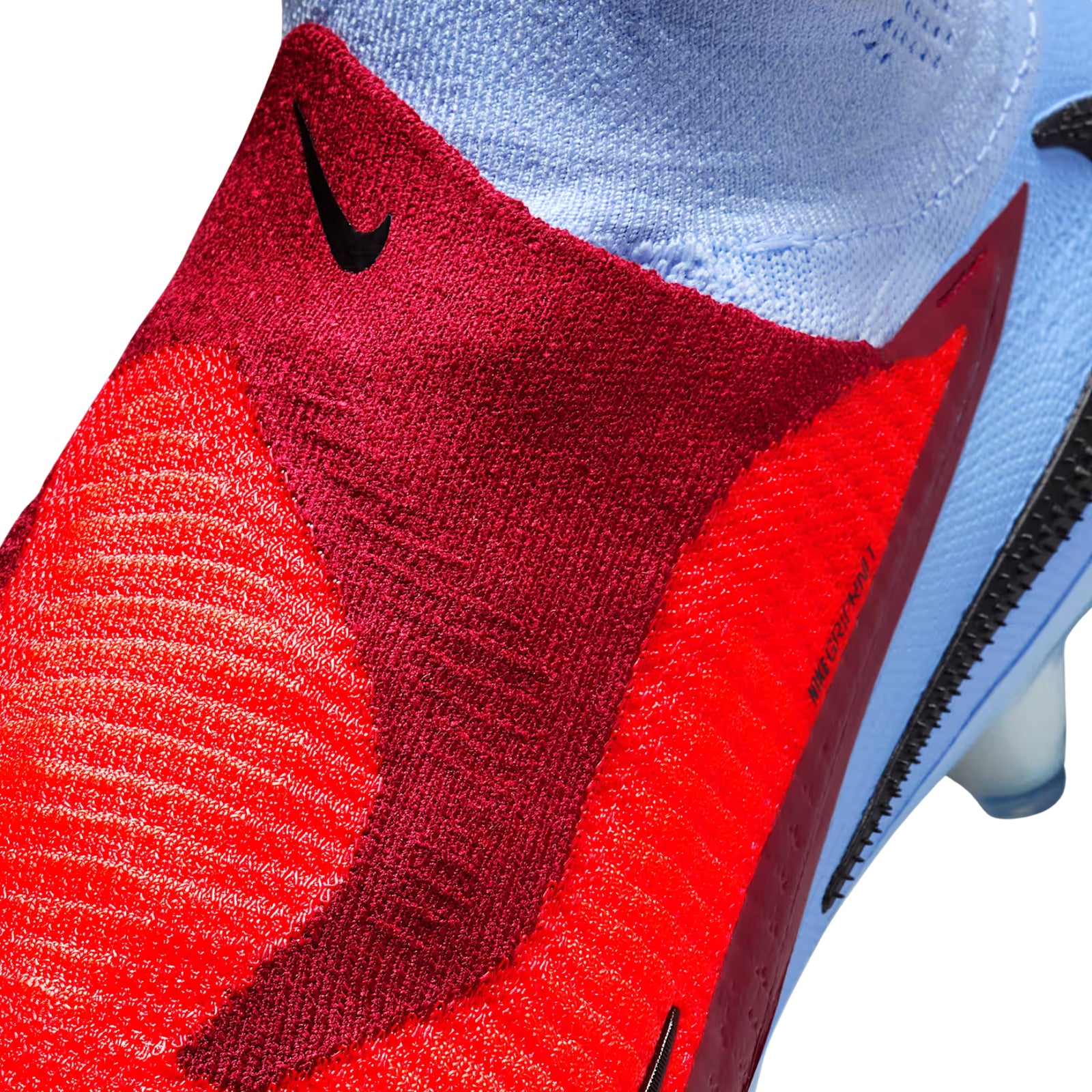 Nike Phantom 6 High Elite Firm Ground Soccer Cleats (Royal Tint/Bright Crimson)