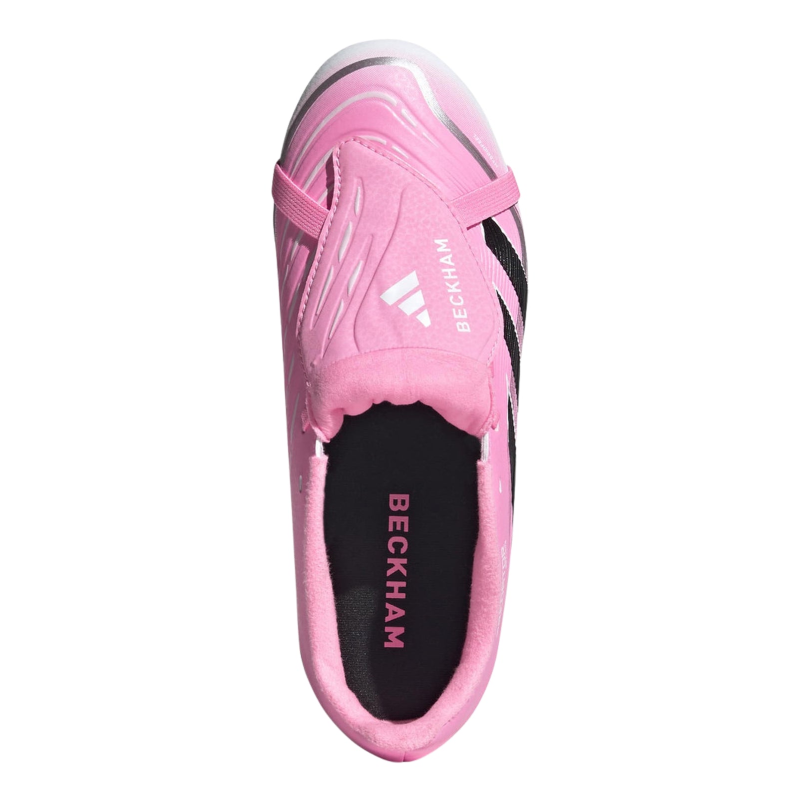 adidas Youth Predator League Fold Over Tongue Firm Ground/Multi Ground Soccer Cleats (Pink/Black/White)