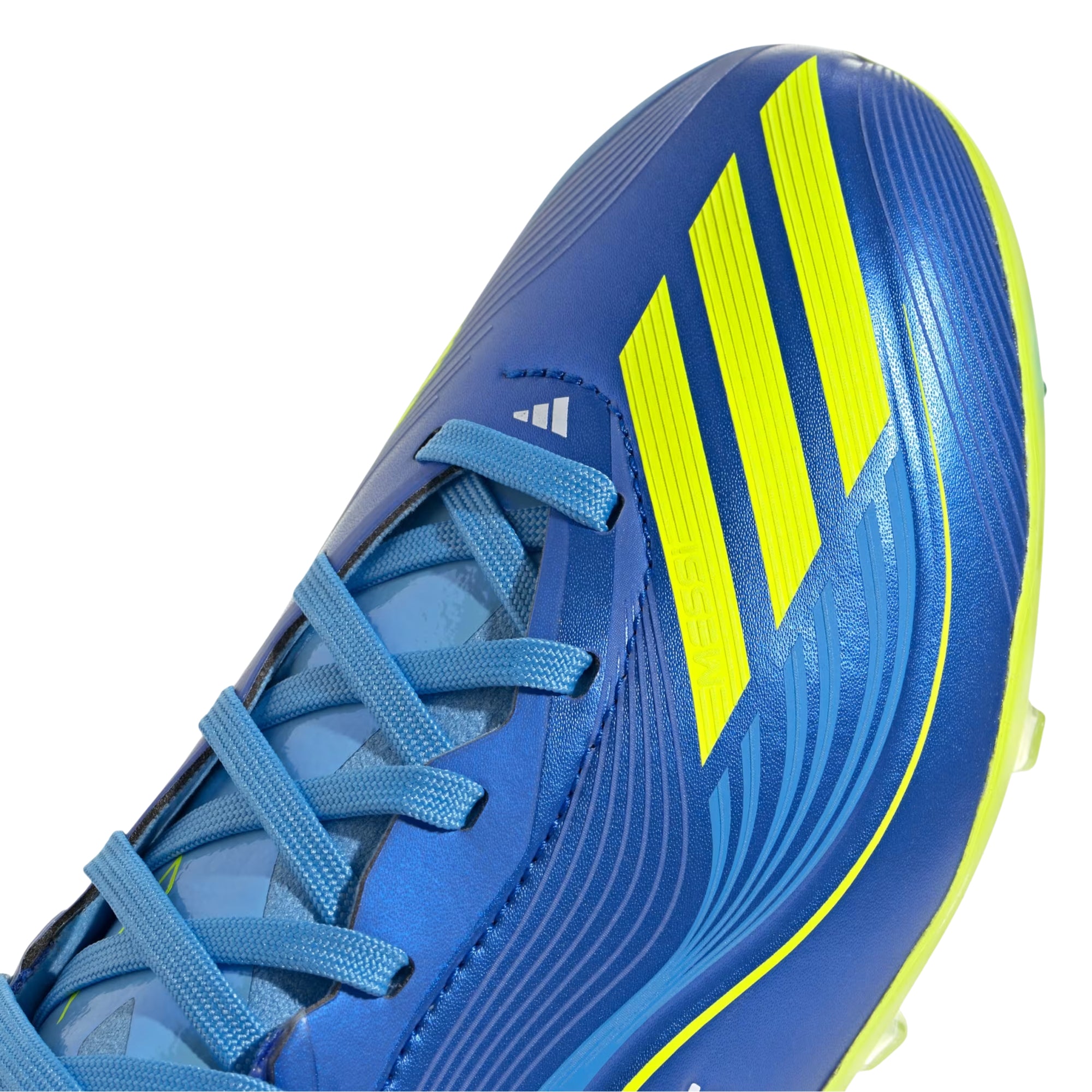 adidas Youth Messi F50 Elite Junior Firm Ground Soccer Cleats (Royal Blue/Solar Yellow)